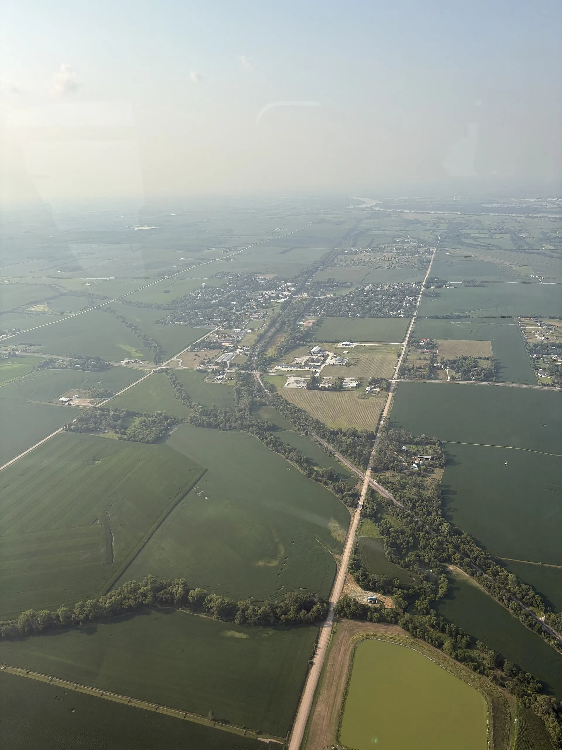 Aerial view of Yutan, Nebraska in 2026