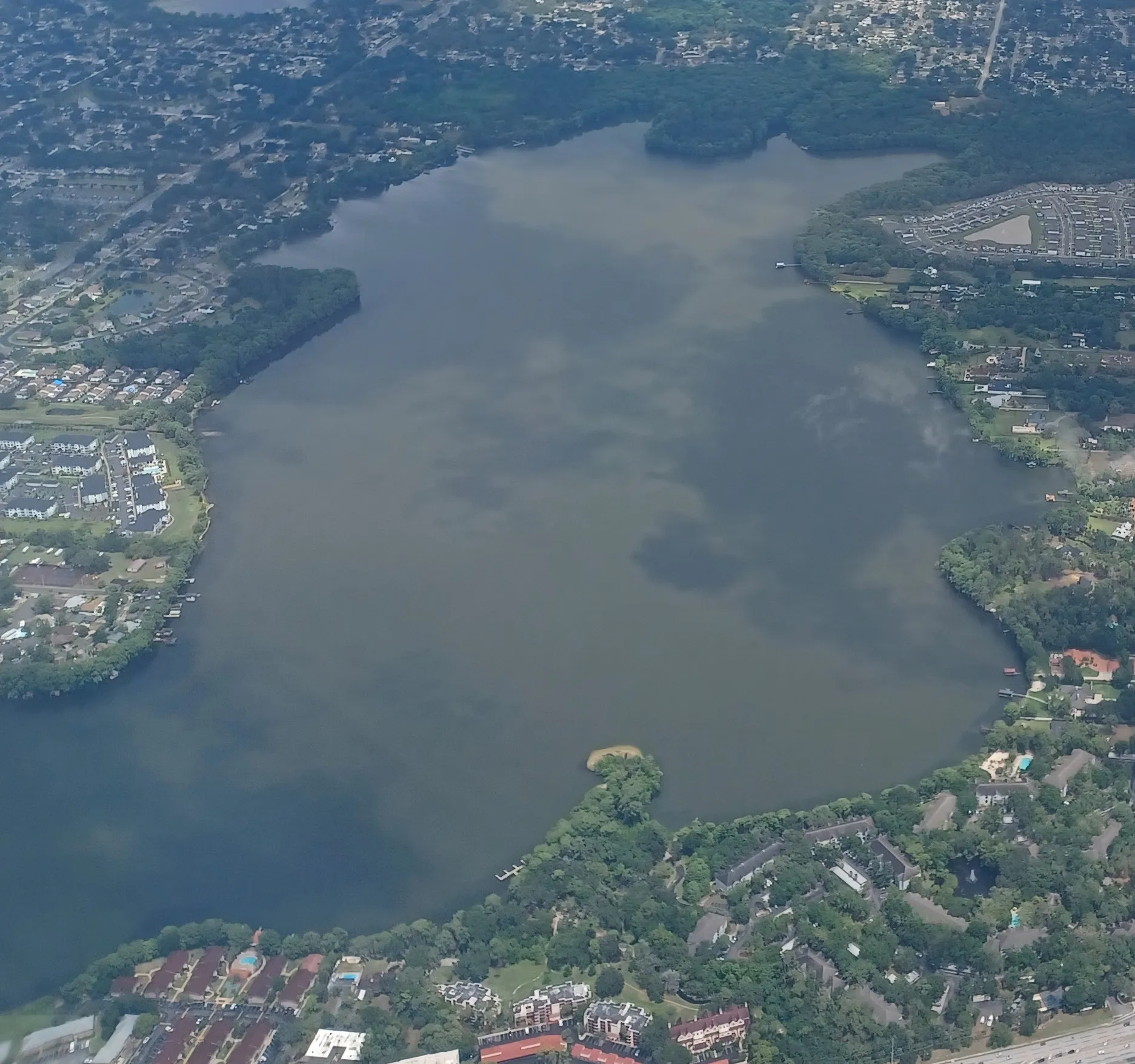 Aerial view of Lake Howell, Seminole County