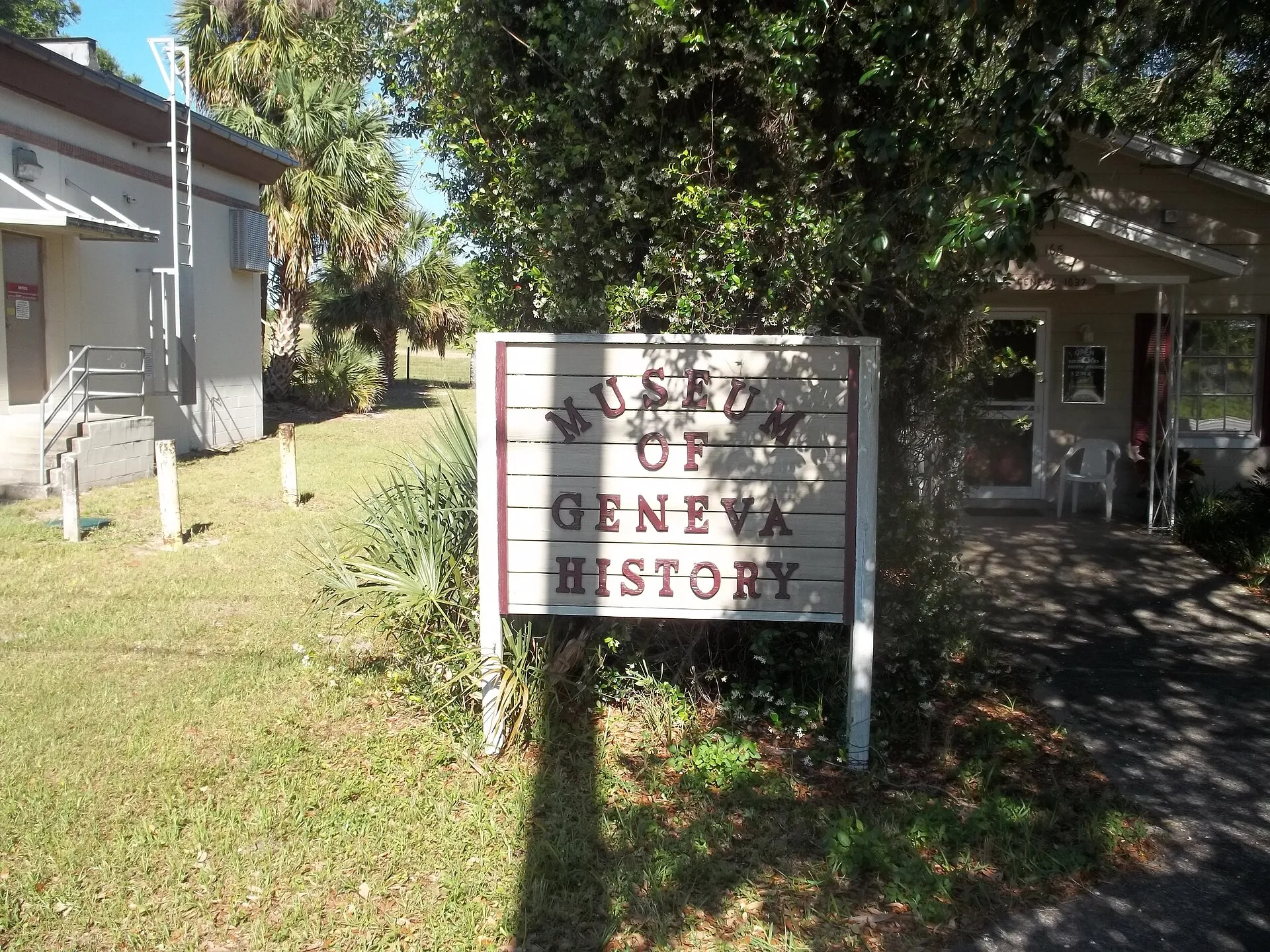 Geneva Museum of local history sign