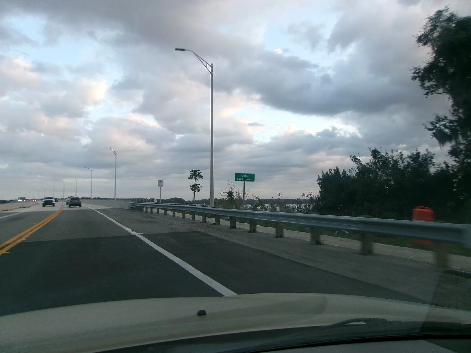 Florida State Road 19 crossing Little Lake Harris, Howey-in-the-Hills