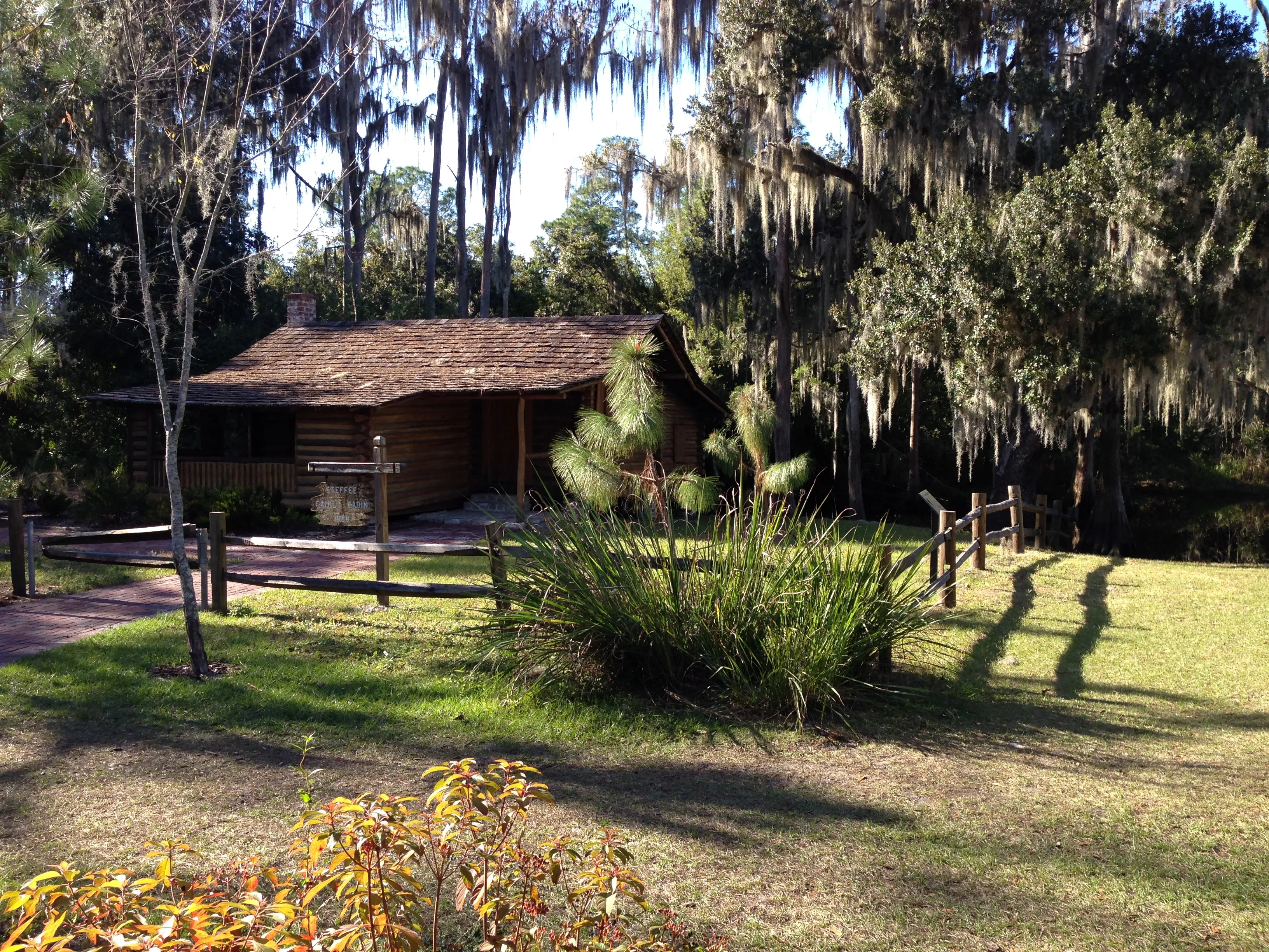 A cabin at Pioneer Village in Shingle Creek Regional Park, Kissimmee