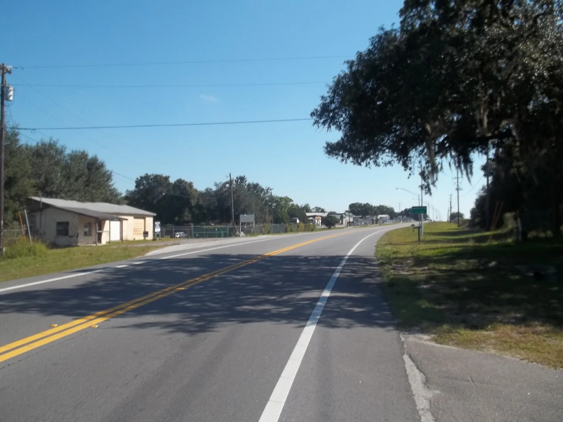 State Road 50 looking east, Mascotte