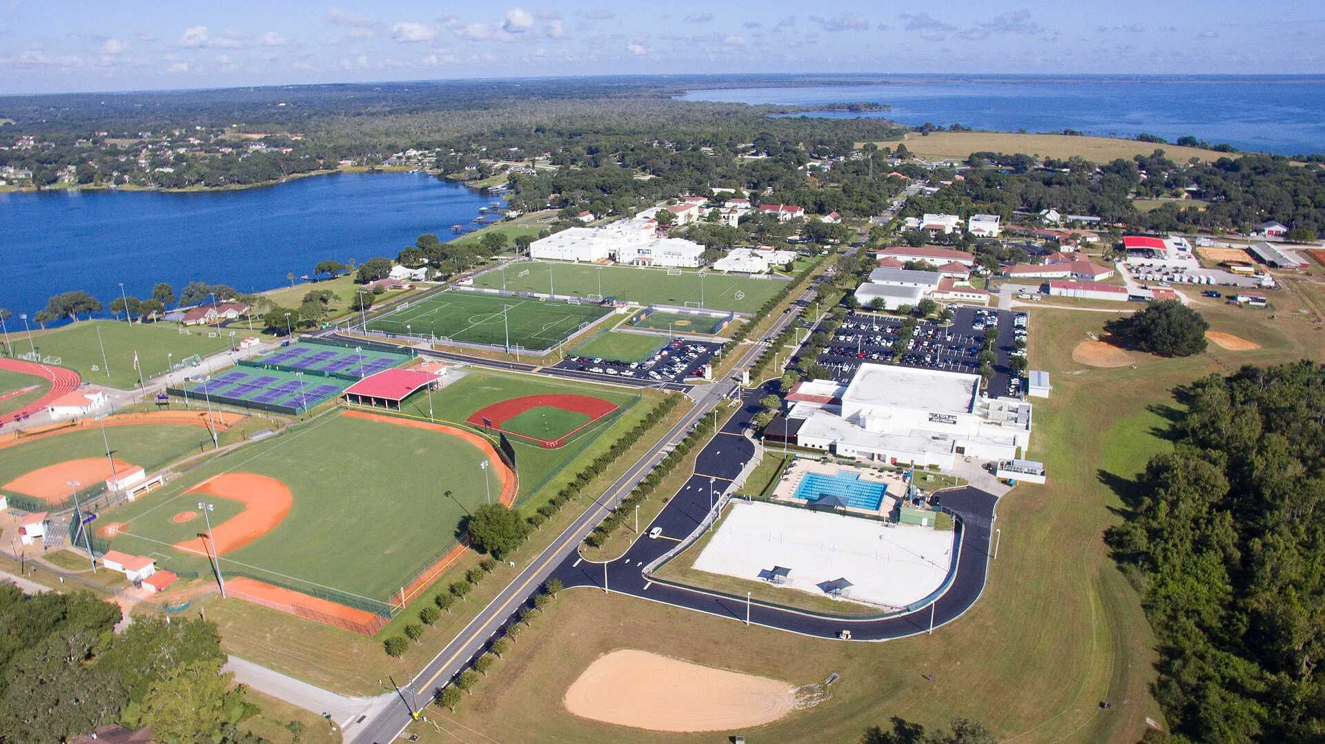 Aerial view of Montverde Academy, 2021