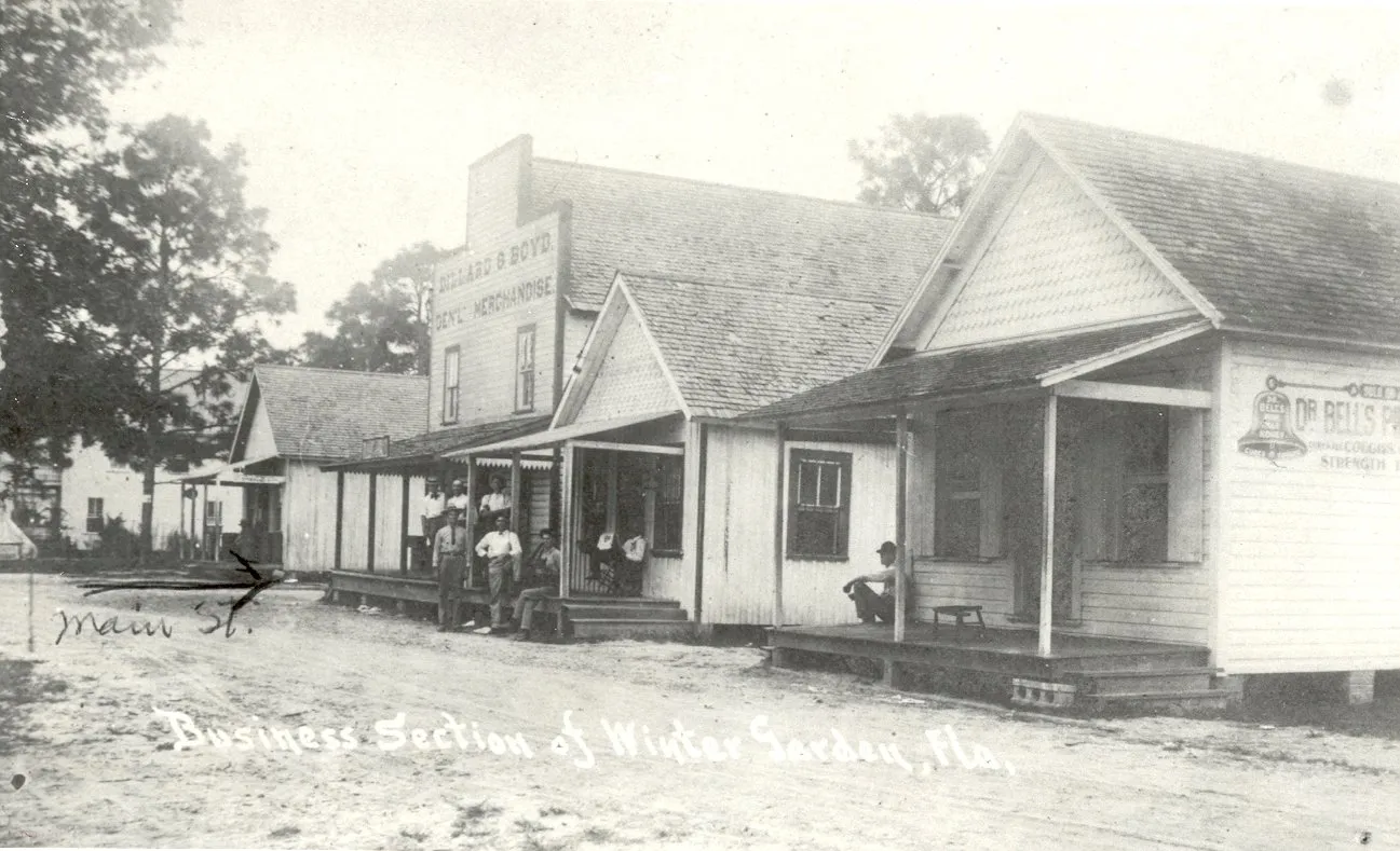 Downtown Winter Garden taken from Plant Street, looking east — date unknown but prior to 1909