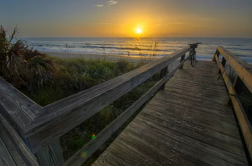 Sunrise at Indian Harbour Beach.