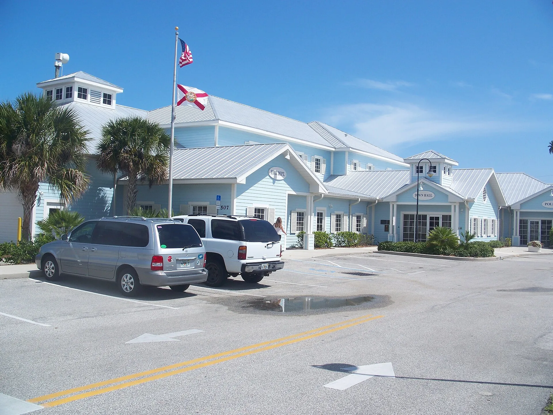 Melbourne Beach, Florida — town hall and fire station.