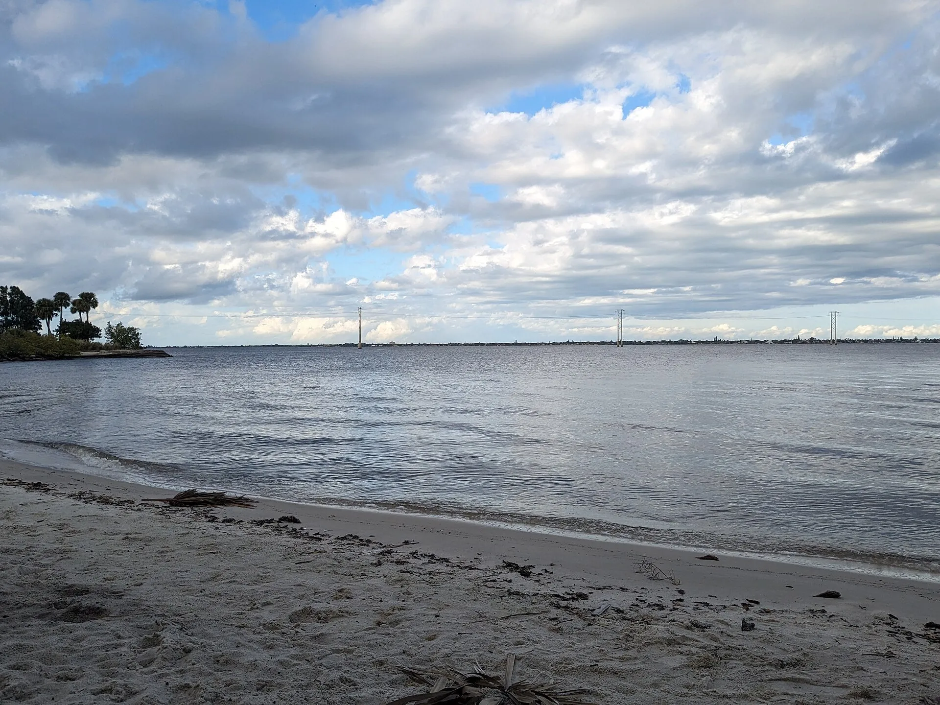 View of the Indian River from Castaway Point Park, Palm Bay, Florida.