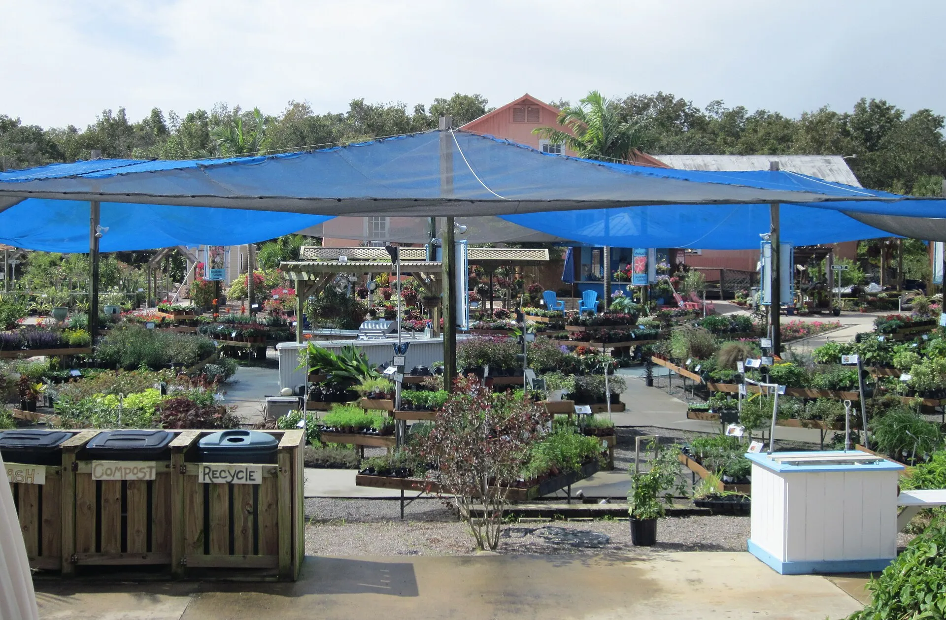 Annuals and perennials at Rockledge Gardens, Rockledge, FL.
