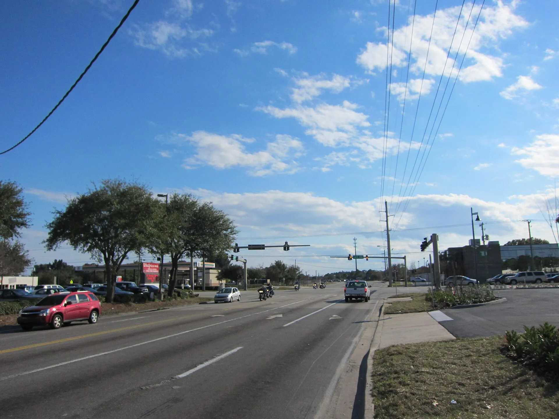 Wickham Road near New Haven Road, West Melbourne, Florida.