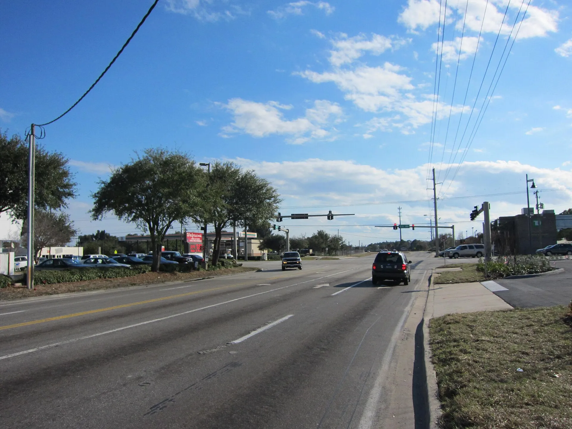 Wickham Road near New Haven Road, West Melbourne, Florida.