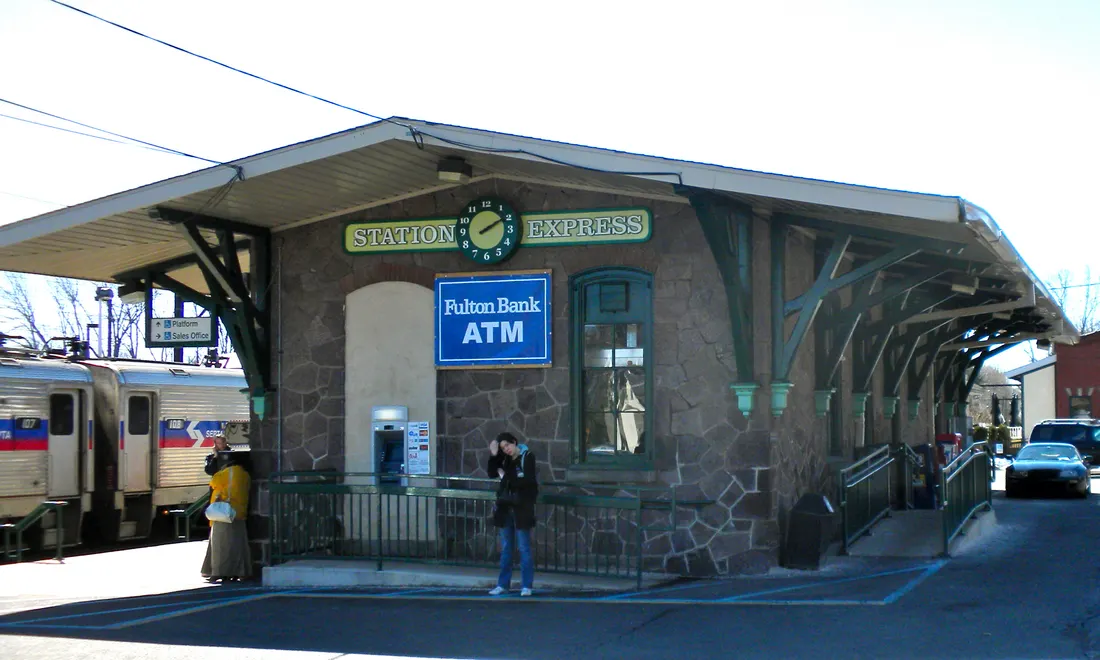 The Doylestown Railroad Station on the Philadelphia suburban system SEPTA, about 27 miles north of Philly