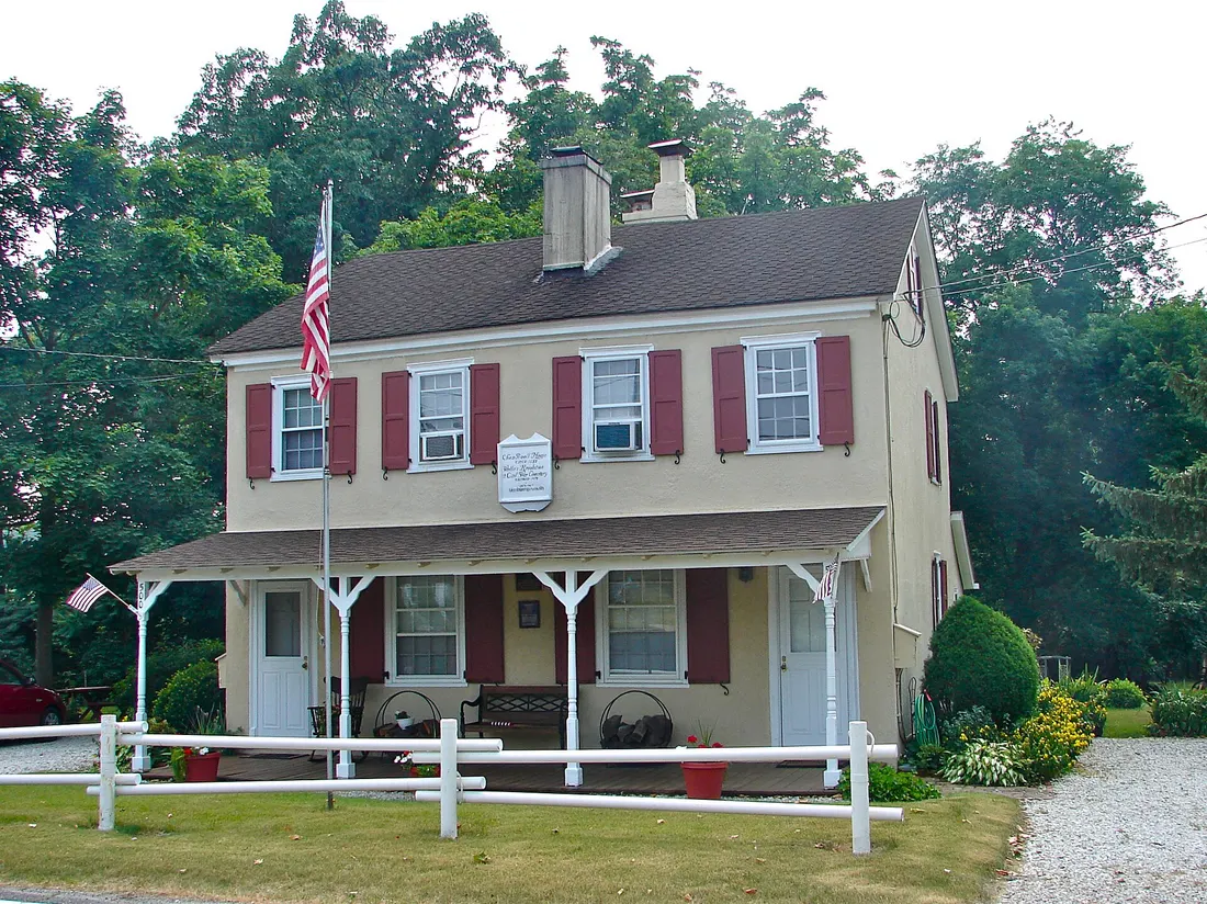 Chew-Powell House on the NRHP since March 27, 1975. At 500-502 Good Intent Rd. (good Quaker name for a road), Gloucester Township, Camden County, New Jersey. Chew is a very historic family name in the area.