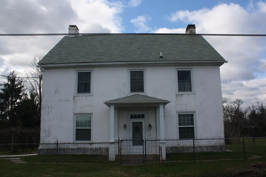 Long Meadow Farm, also known as Plank House and Barn, is a historic home and barn located in New Hanover Township, Montgomery County, Pennsylvania. Route 73, east from New Hanover Square Rd.