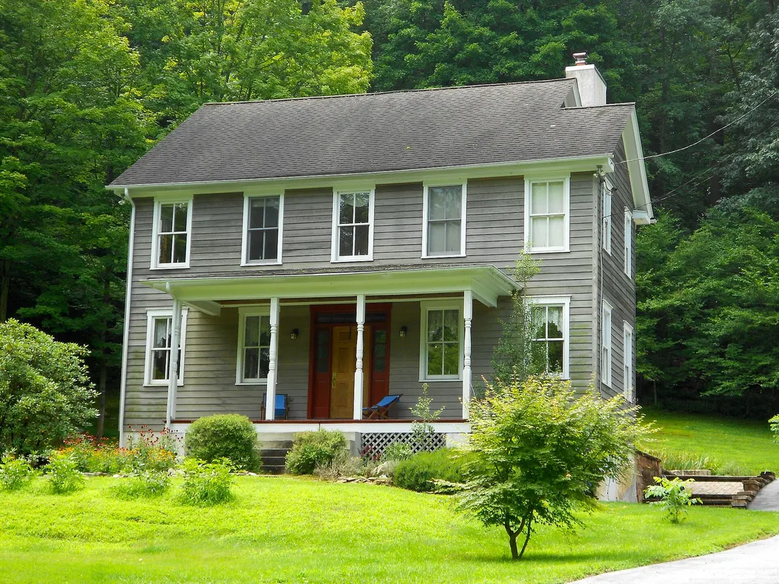 Wilkinson House on the NRHP since September 16, 1985. On Pennsylvania Route 842, just west of the bridge across the Brandywine and just south of the railroad. In Pocopson Township, Chester County. The house has been ext