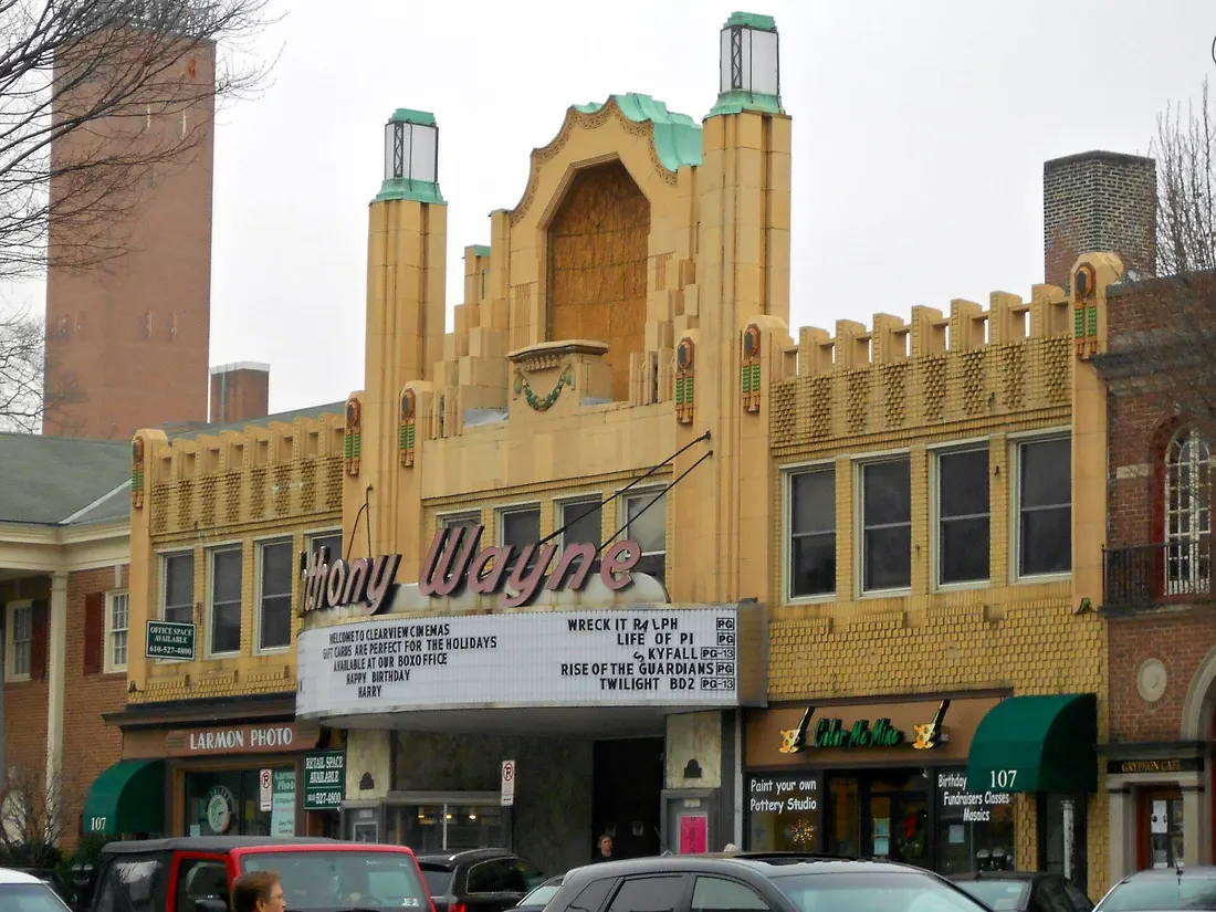 Downtown Wayne Historic District on the NRHP since September 5, 2012. The district is roughly bounded by Louella Ct., West Ave., and S. Wayne Ave., in Wayne, Radnor Township, Delaware County, Pennsylvania. This is the A
