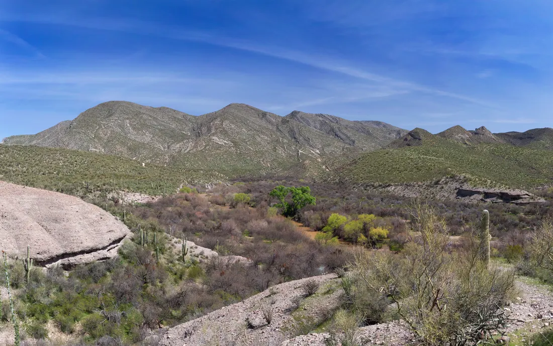 The Winkelman Luten Bridge built in 1916 in Winkelman, Arizona.