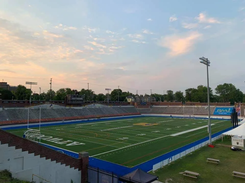 Southwest corner of Atwood Stadium