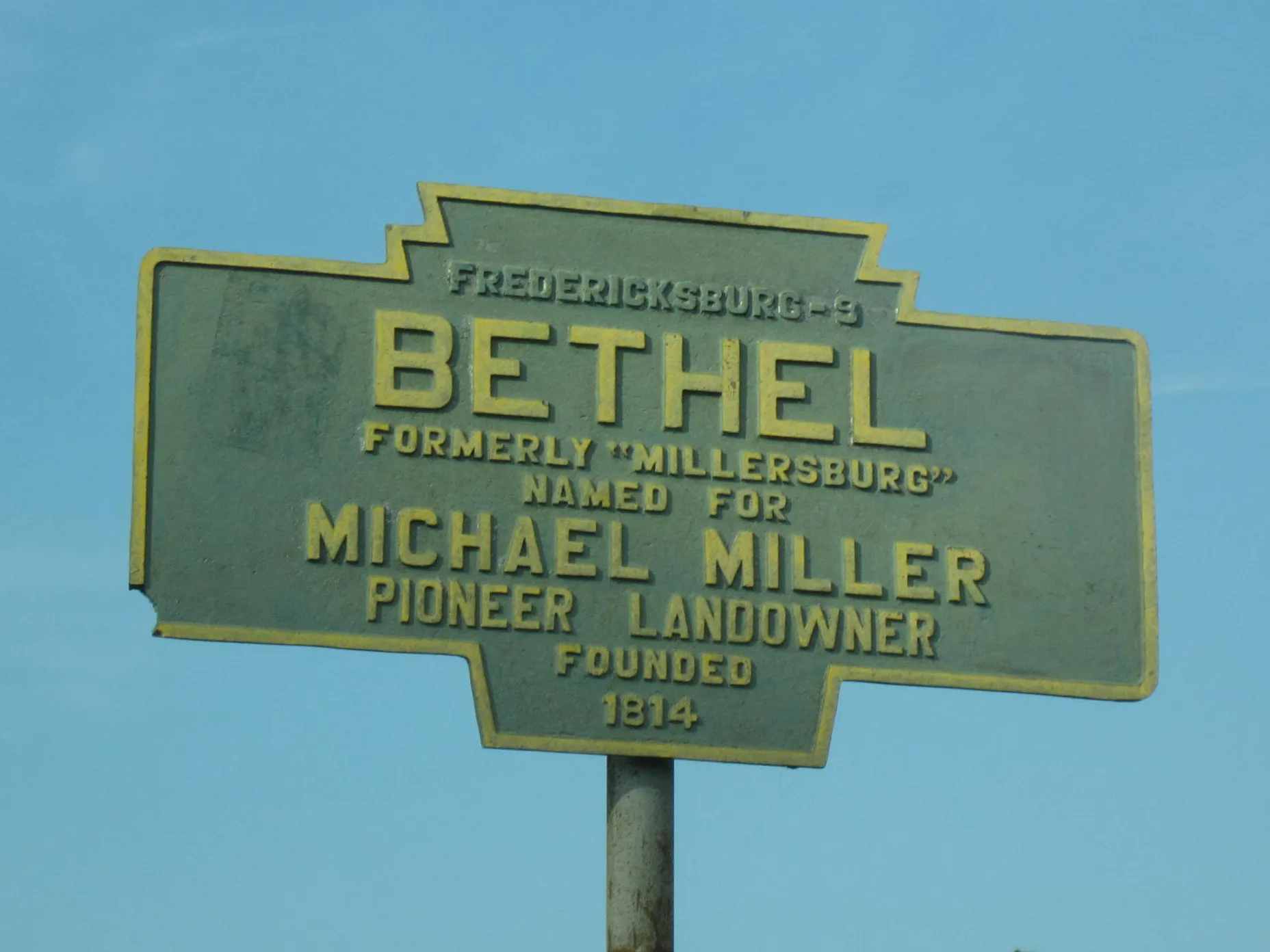 Keystone Marker for Bethel, Berks County, Pennsylvania