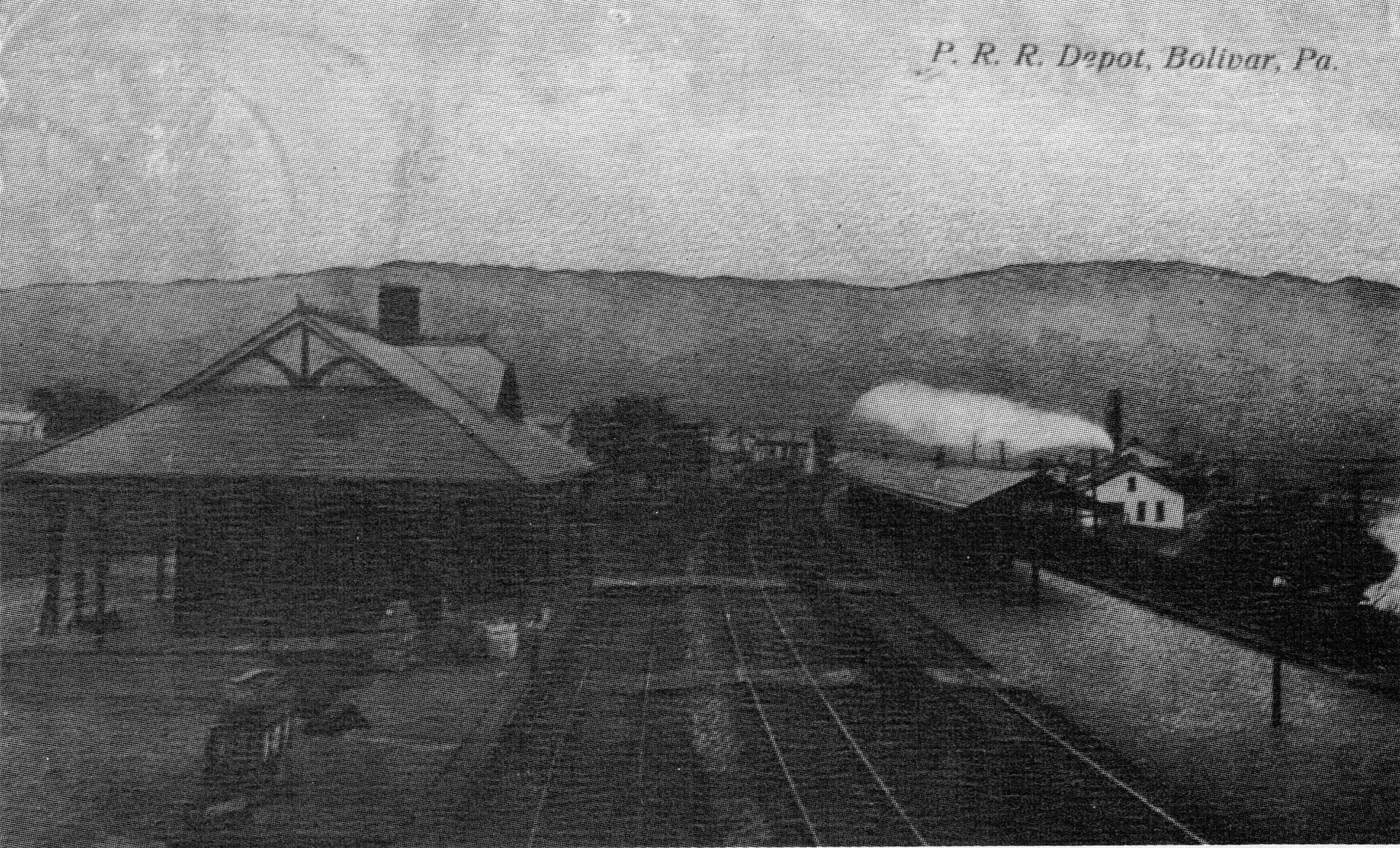 Pennsylvania Rail Road Freight and Passenger Station Depot in Bolivar, Pennsylvania.
