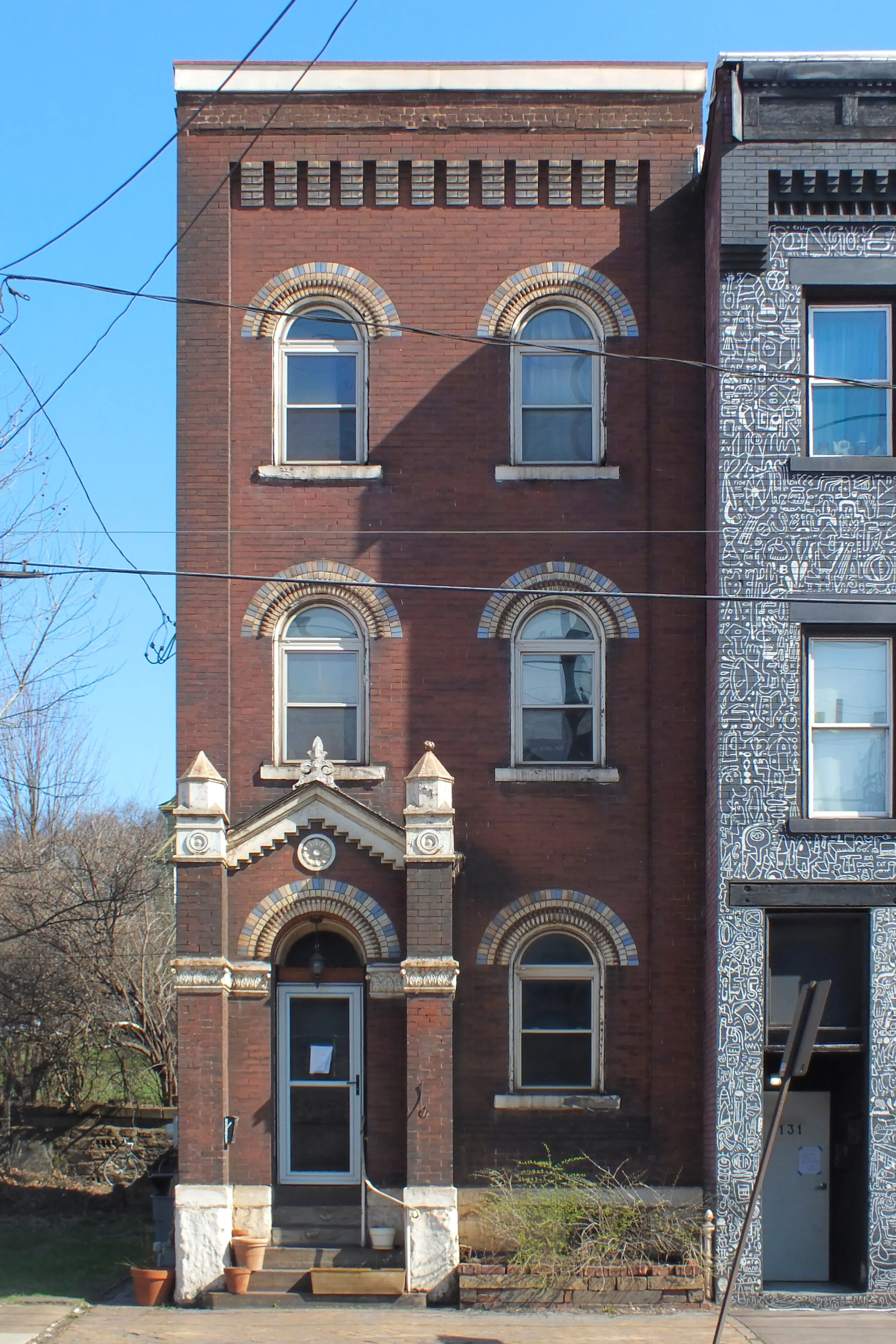 Building on Braddock Avenue in Braddock, Pennsylvania