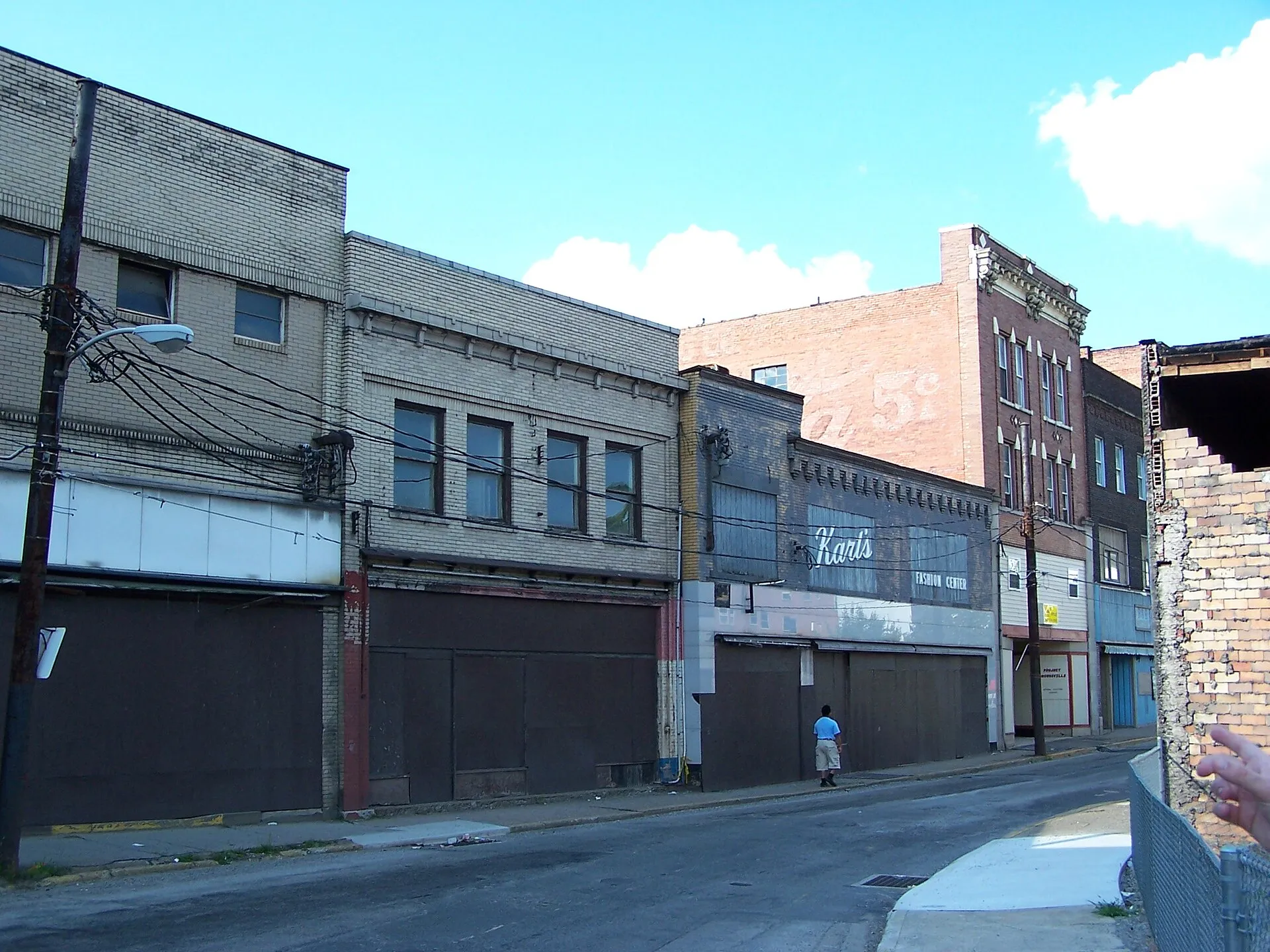 Brownsville, PA - Market Street facing northeast from Dunlaps Creek Bridge