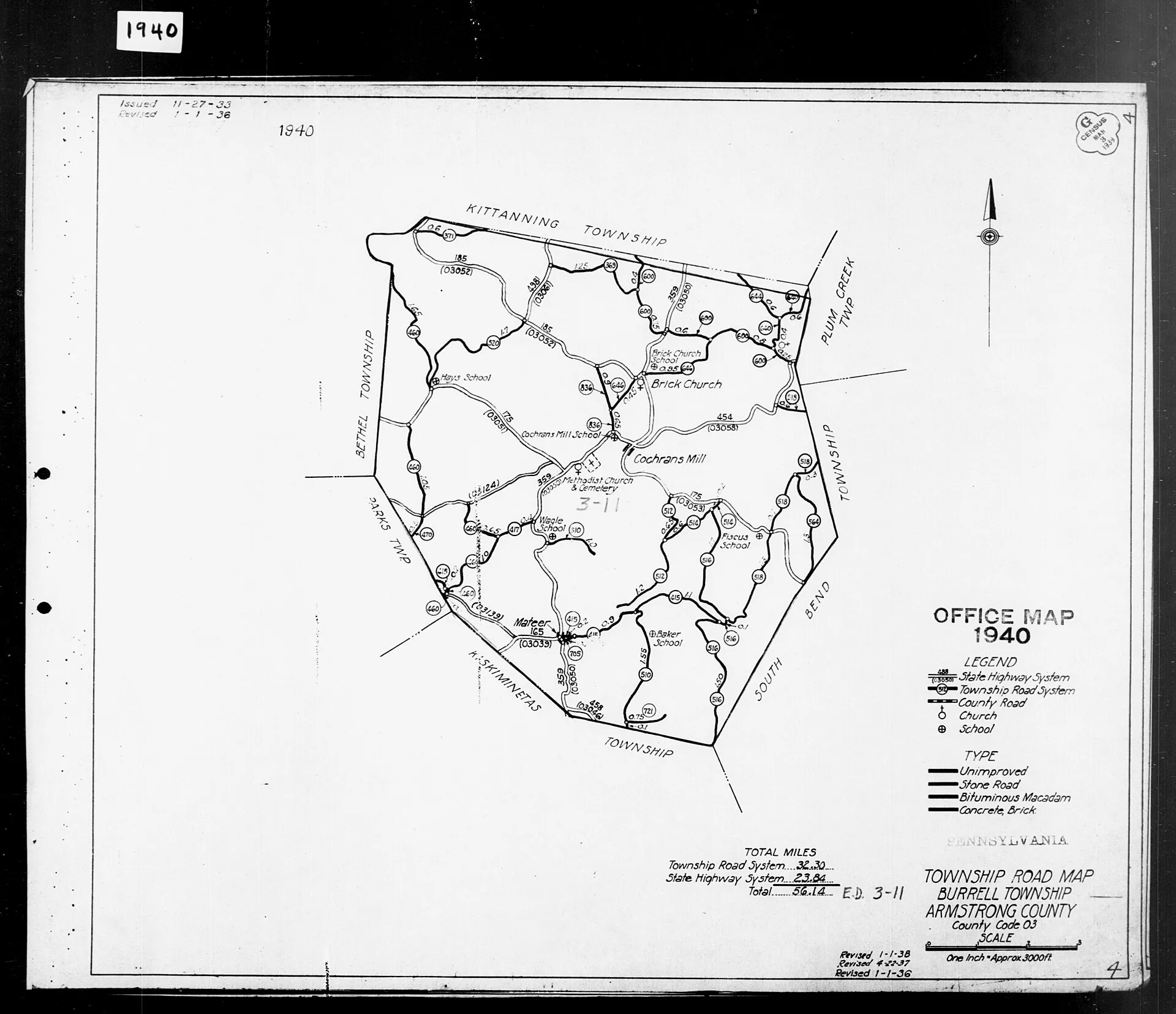 1940 Census Enumeration District Maps - Pennsylvania - Armstrong County - Burrell - ED 3-11 - NARA - 5836732.jpg