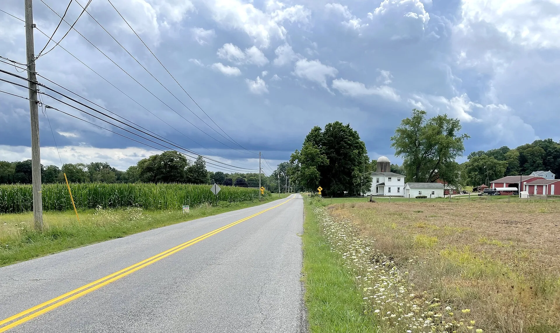 Chippewa Township, Wayne County, Ohio just south of Doylestown along Calaboone Road, August 2023.