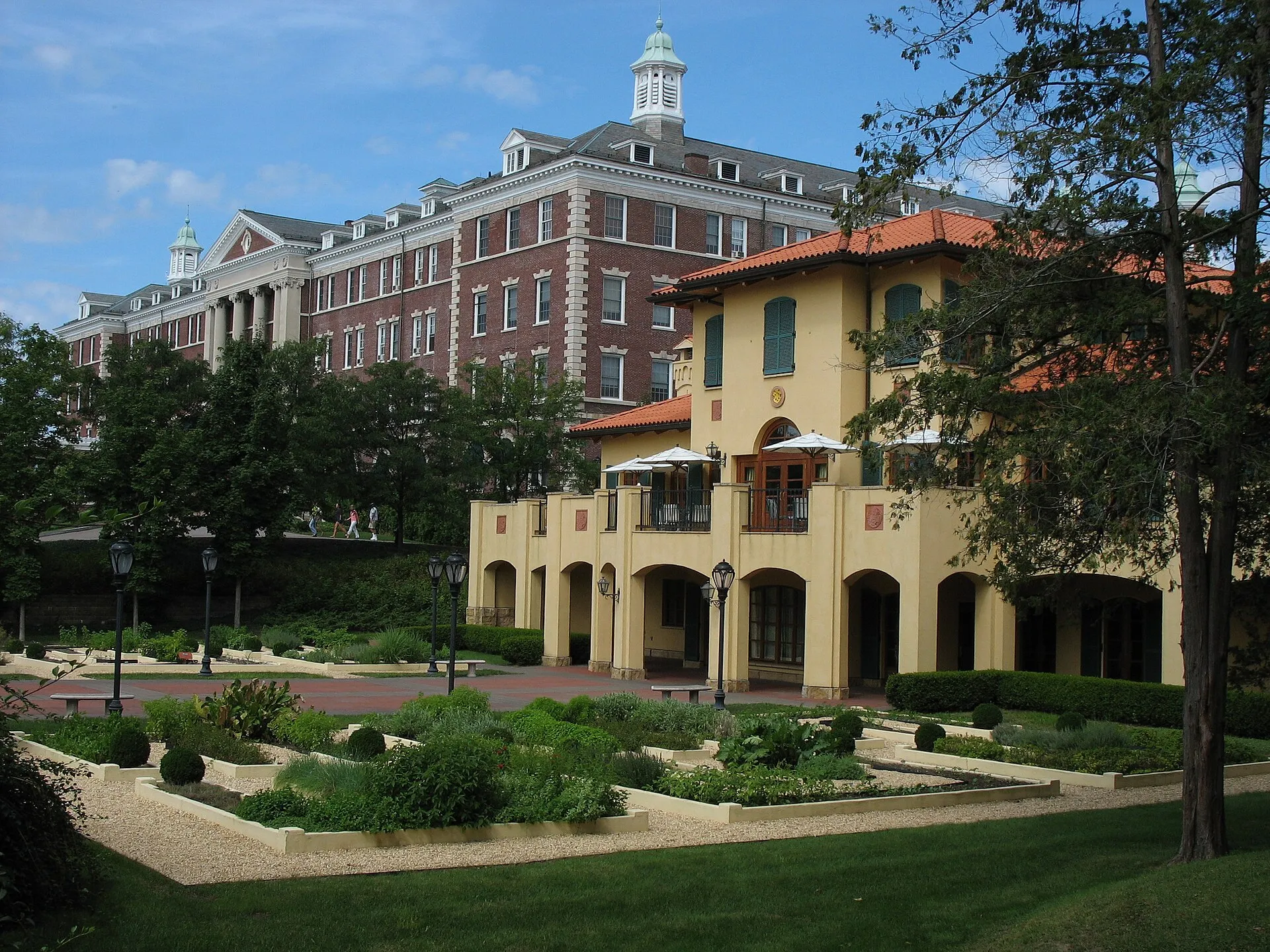 Culinary Institute of America in Hyde Park, NY. Roth Hall (left) and Colavita Center for Italian Food and Wine