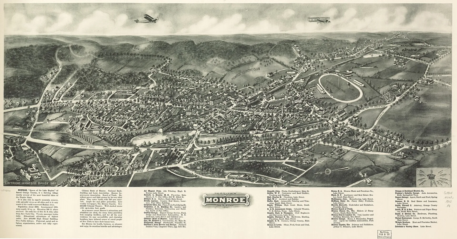 Perspective map not drawn to scale. Bird's-eye-view. Oriented with north toward the lower left. LC Panoramic maps (2nd ed.), 592 Available also through the Libr…