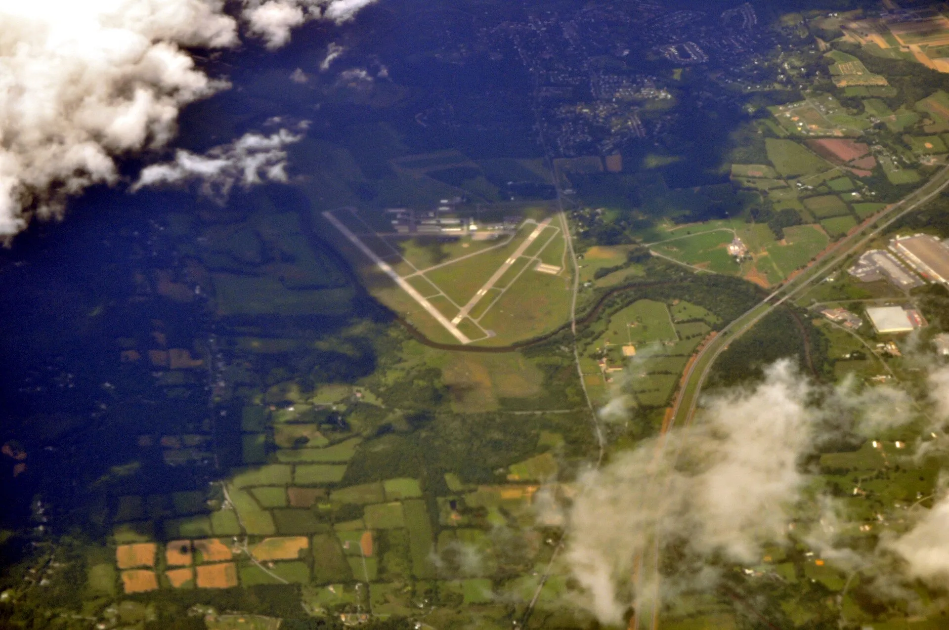 Aerial view of Orange County Airport , Orange County, New York
