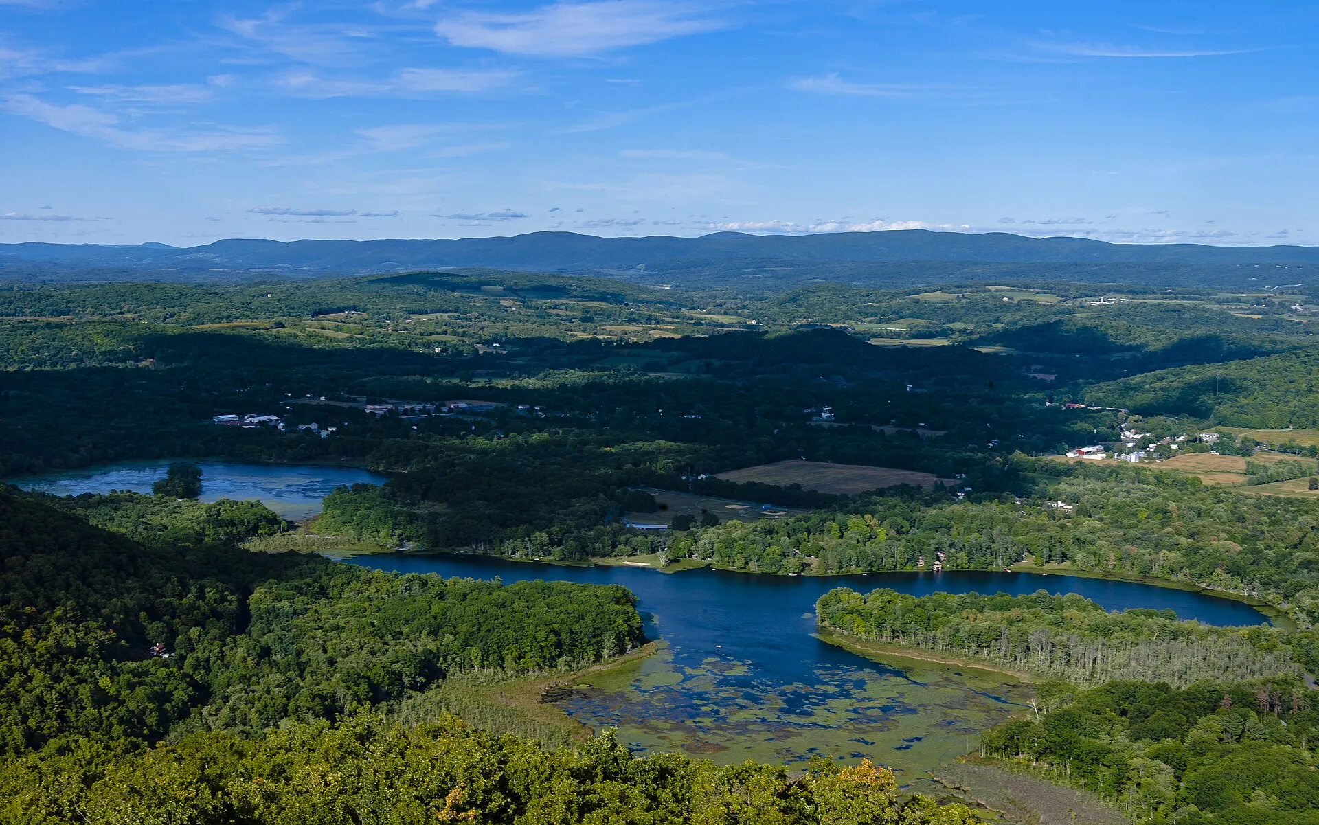 View of the hamlet of Pine Plains from the Stissing Mountain fire tower