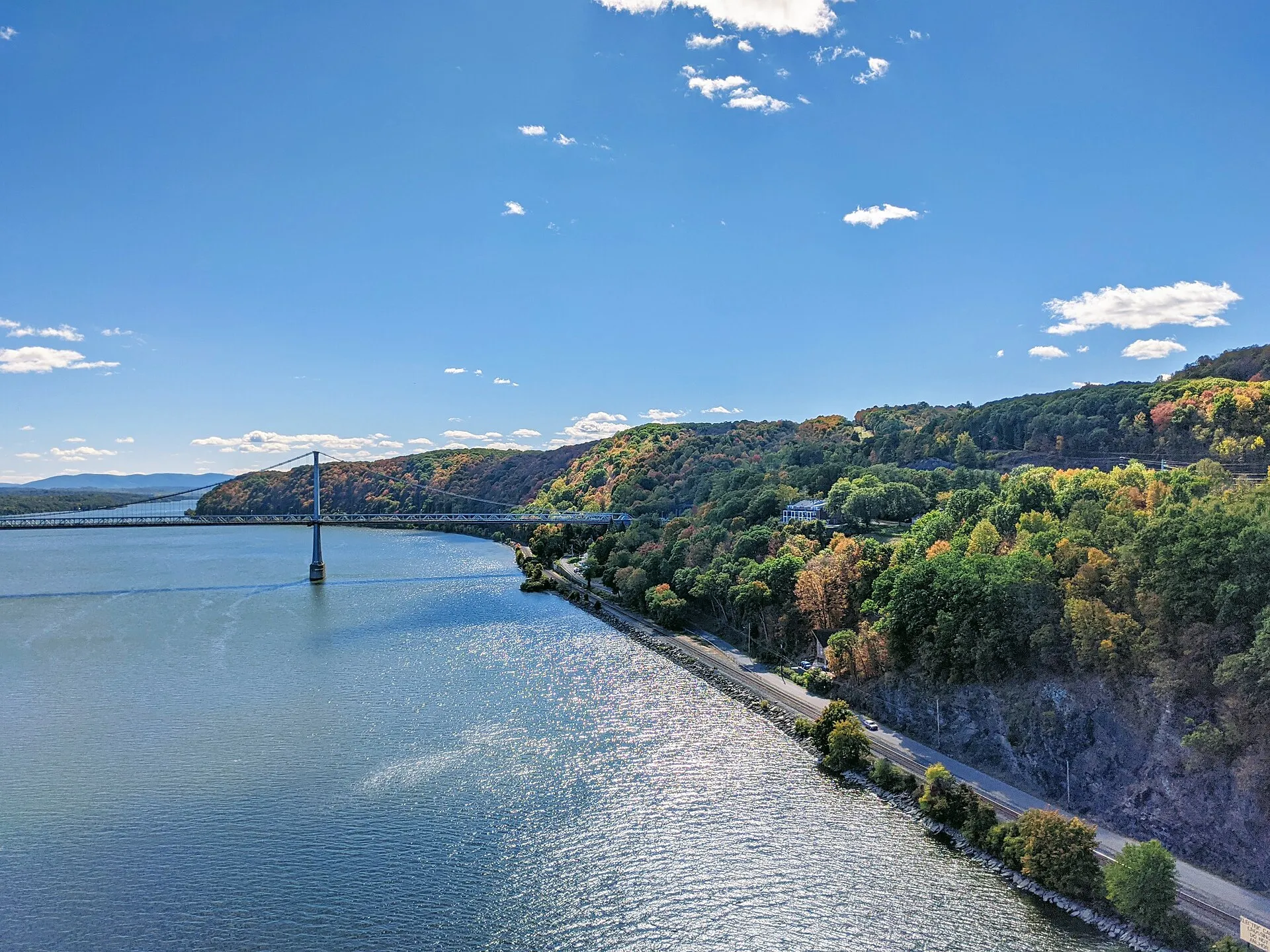 The Hudson River in Poughkeepsie, NY