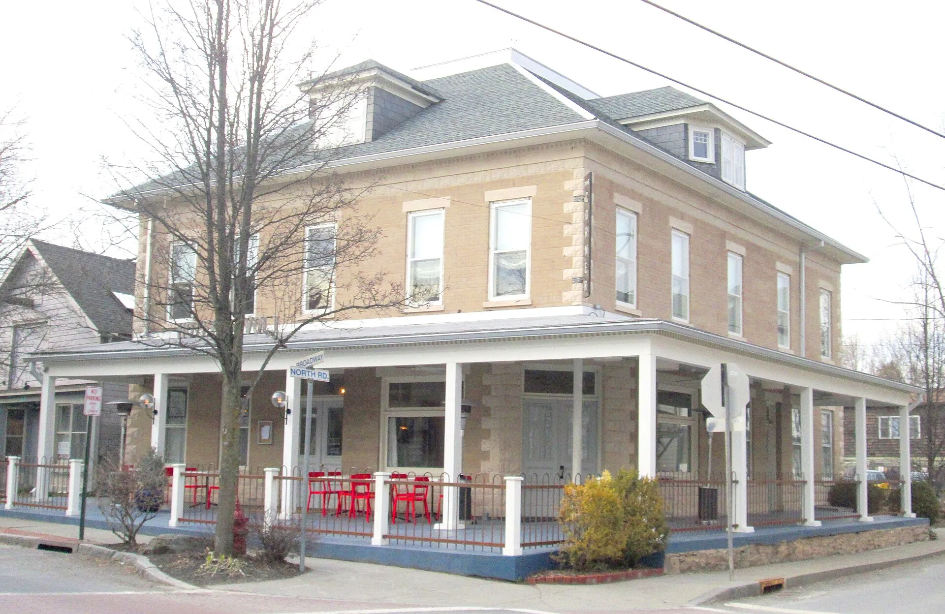 The Hotel Tivoli, located at 53 Broadway at the corner of North Road in Tivoli, New York, was built as the Madalin Hotel by Harry Hoffman