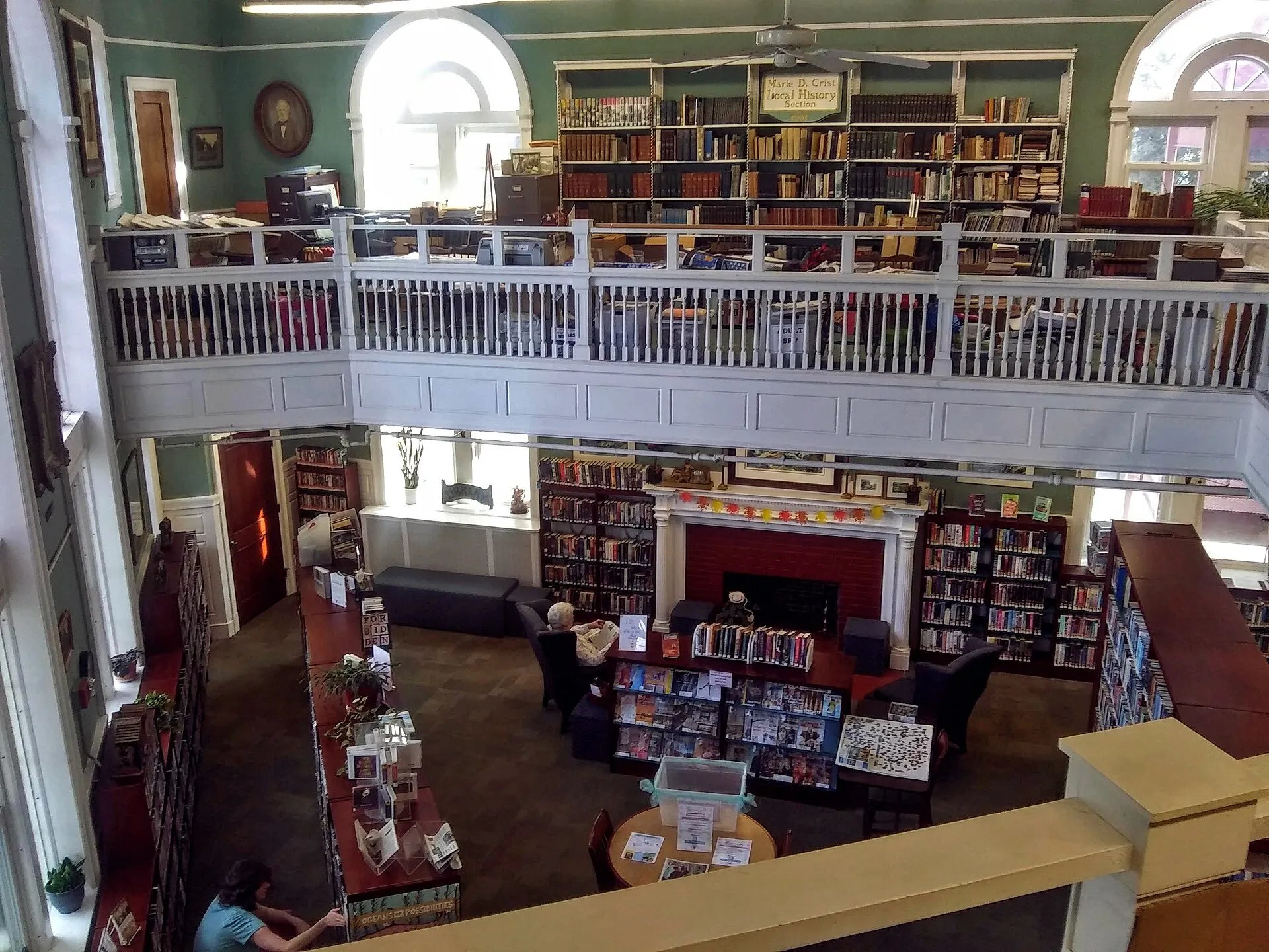 Interior of Josephine-Louise Public Library, Walden, NY , USA, located inside Village Hall