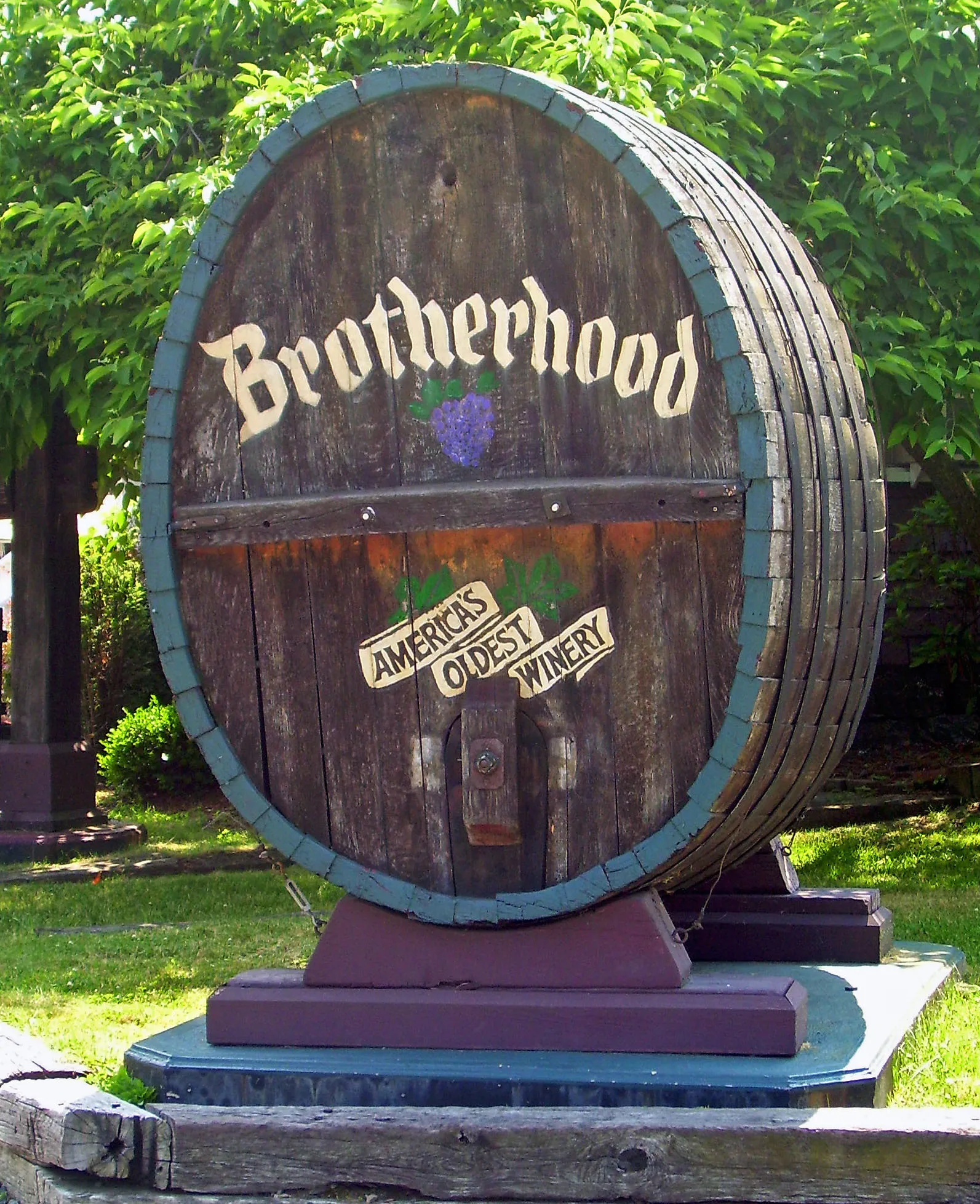 Sign at Brotherhood Winery in Washingtonville, NY