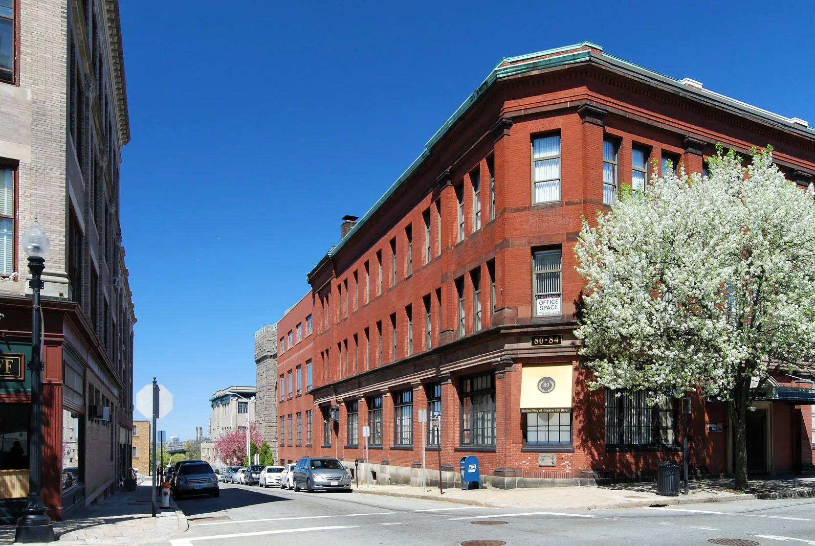 Bank Street, Downtown Fall River, Massachusetts.