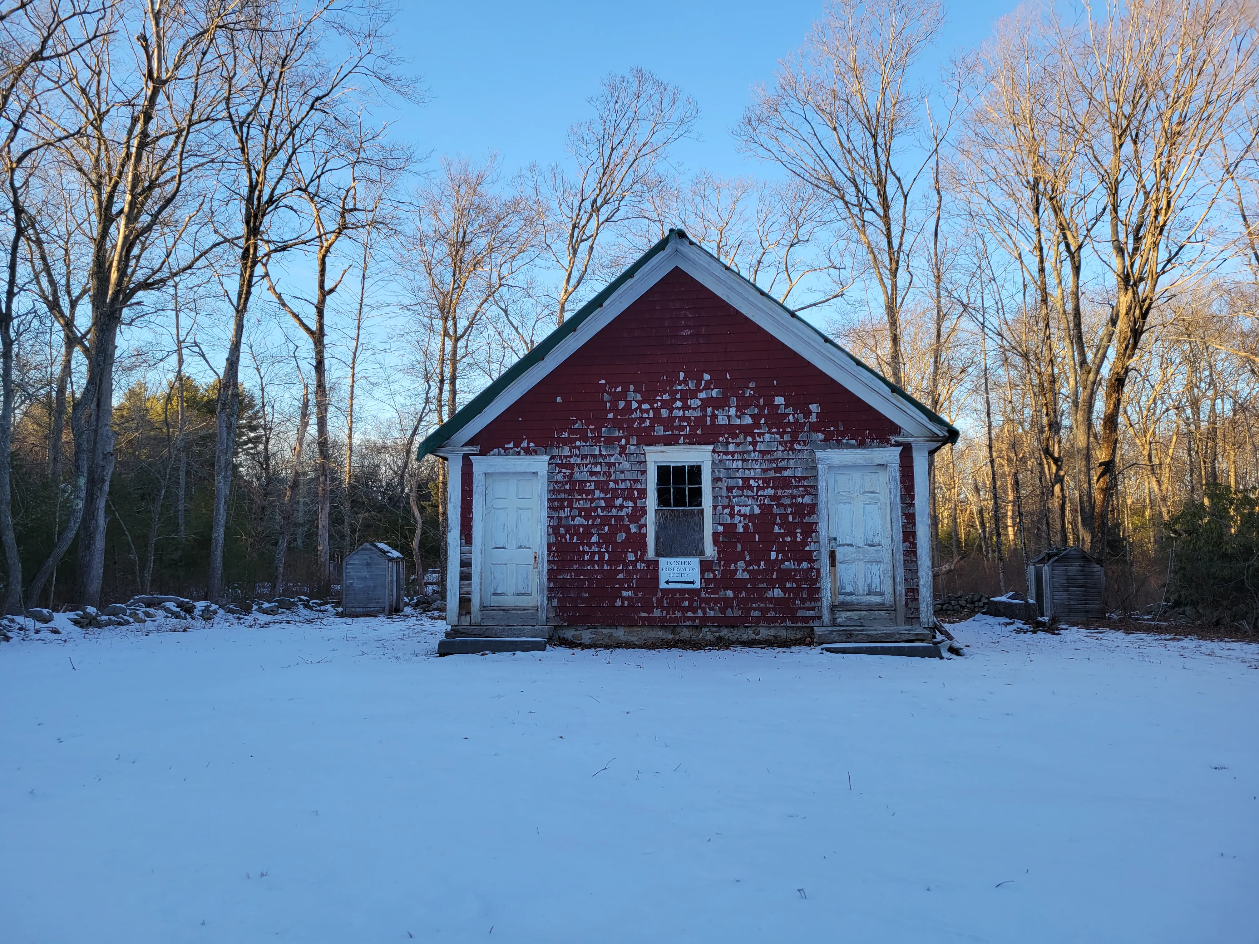 The Mount Hygeia Schoolhouse, Foster, Rhode Island.