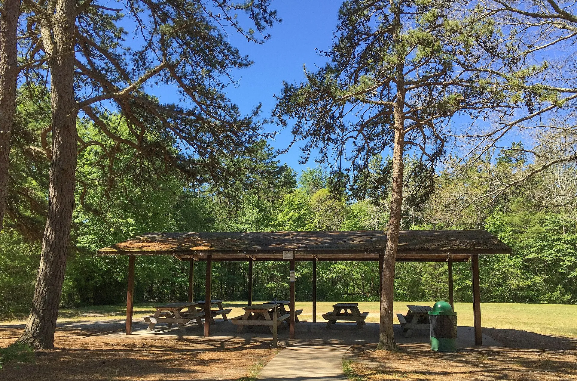 Pavilion at Freetown-Fall River State Forest, Massachusetts.
