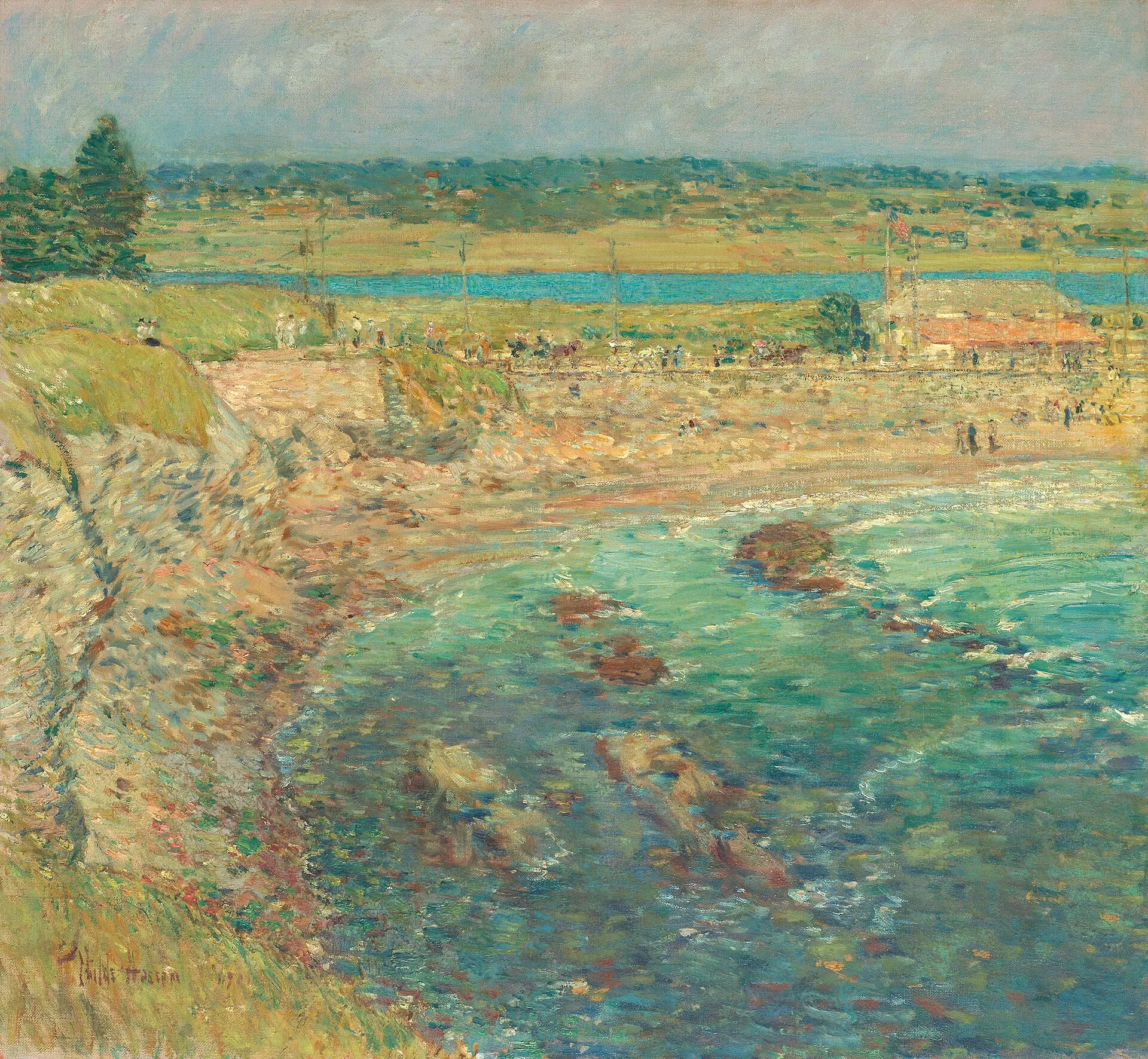 Childe Hassam - Bailey's Beach, Newport, R.I. - 1936.243 - Art Institute of Chicago.