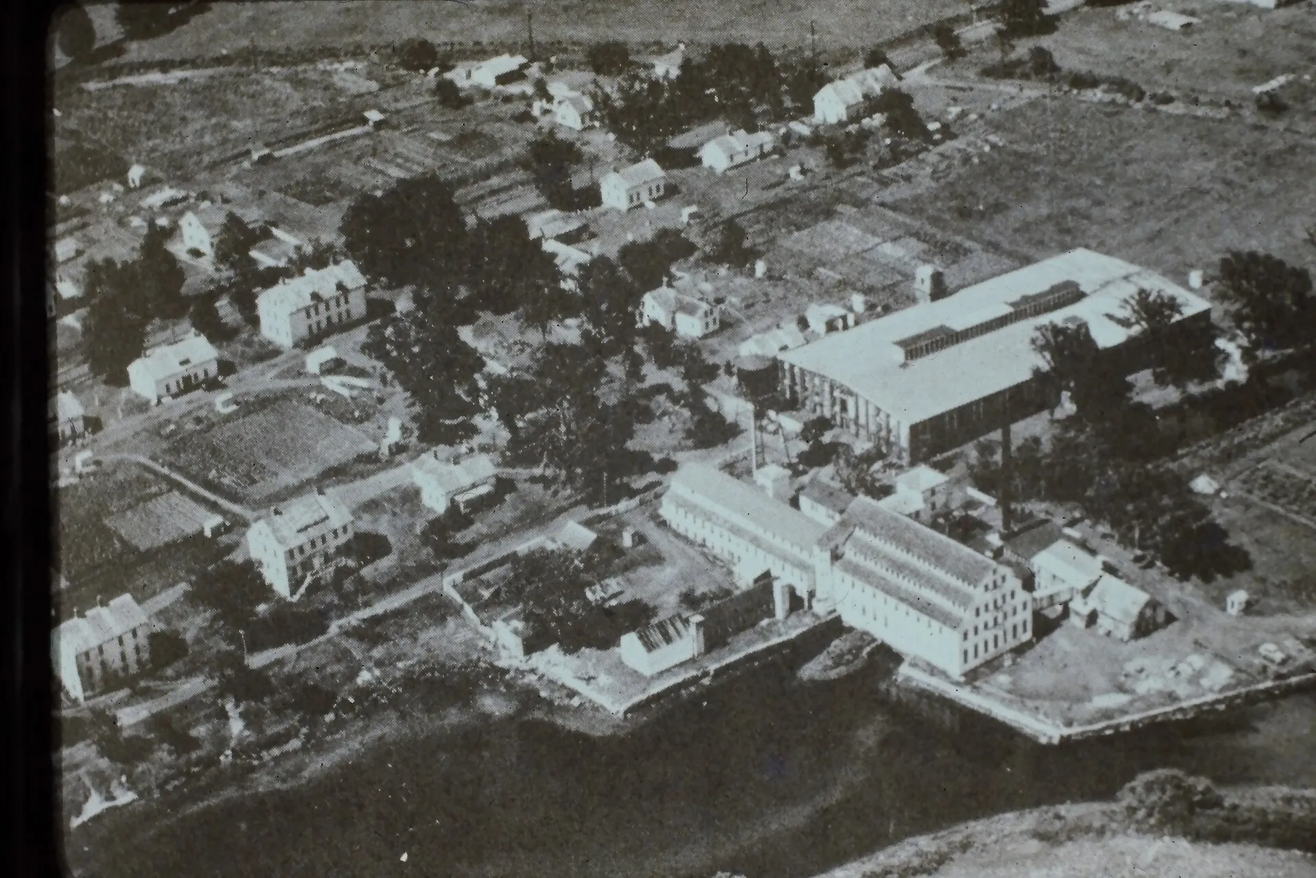 Built in 1866. 1939 aerial view.