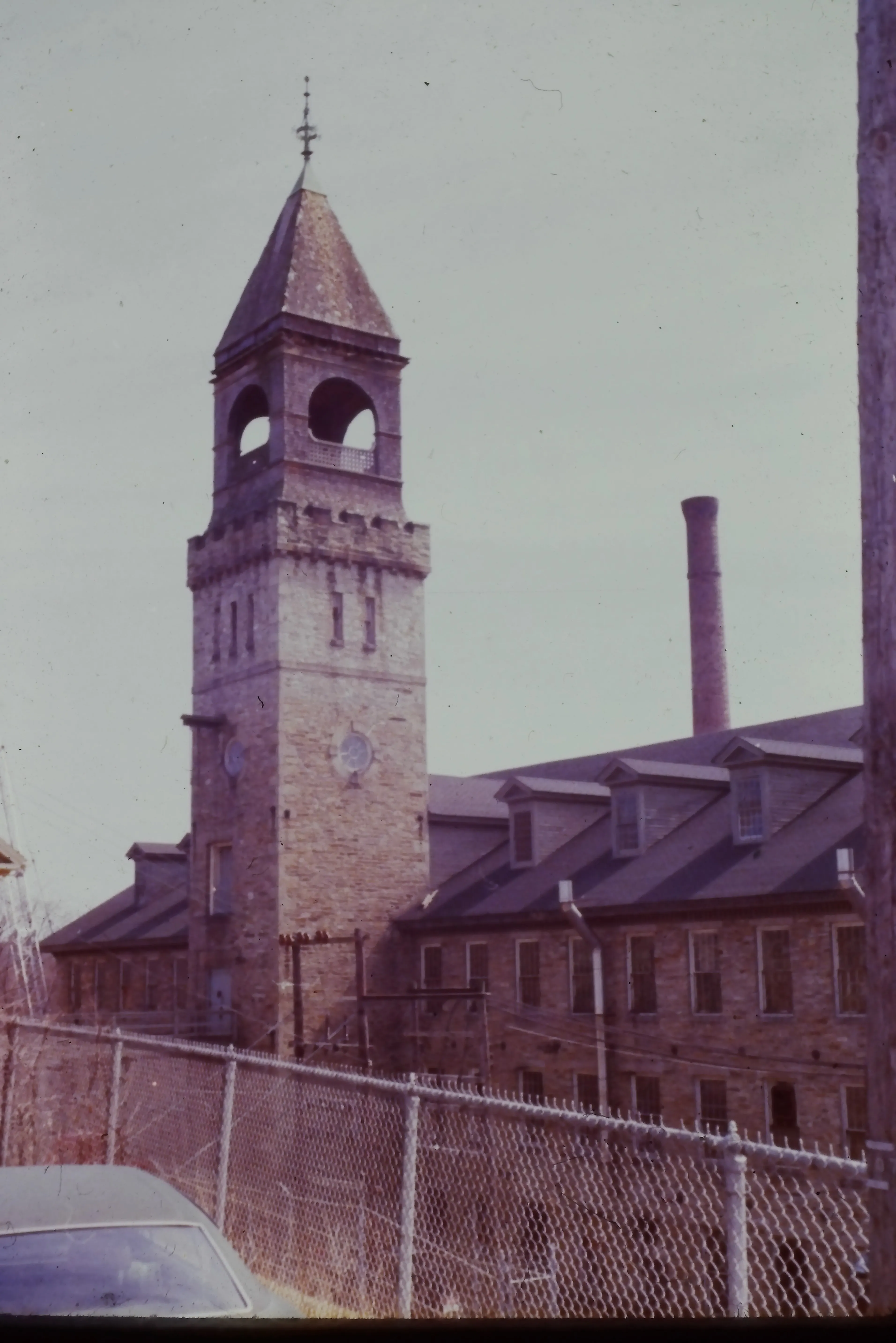 Forestdale Mill (built 1860; Shingle Style belfry added 1885), North Smithfield.