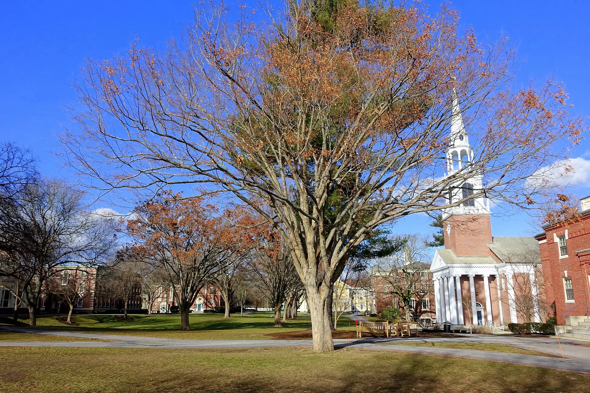 Upper campus - Wheaton College - Norton, Massachusetts, USA.