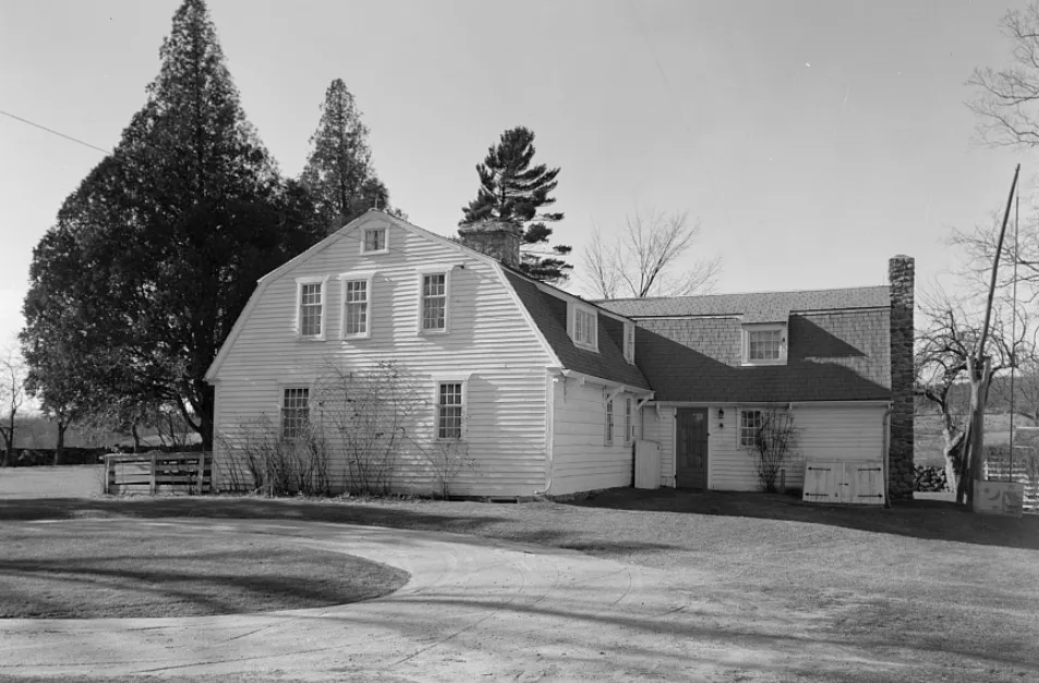 The Samuel Clarke House. Samuel Clarke Farm, Kenyon, Rhode Island.