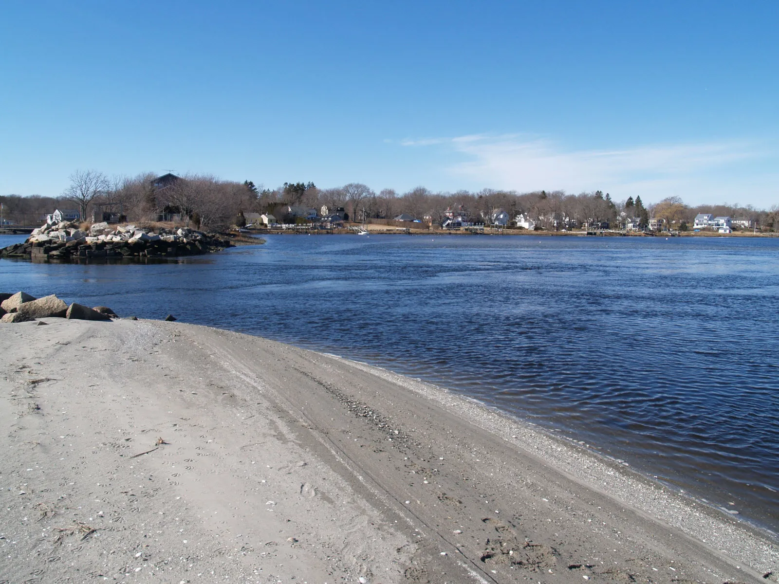 View of Cole River from Ocean Grove, Massachusetts (Town of Swansea).