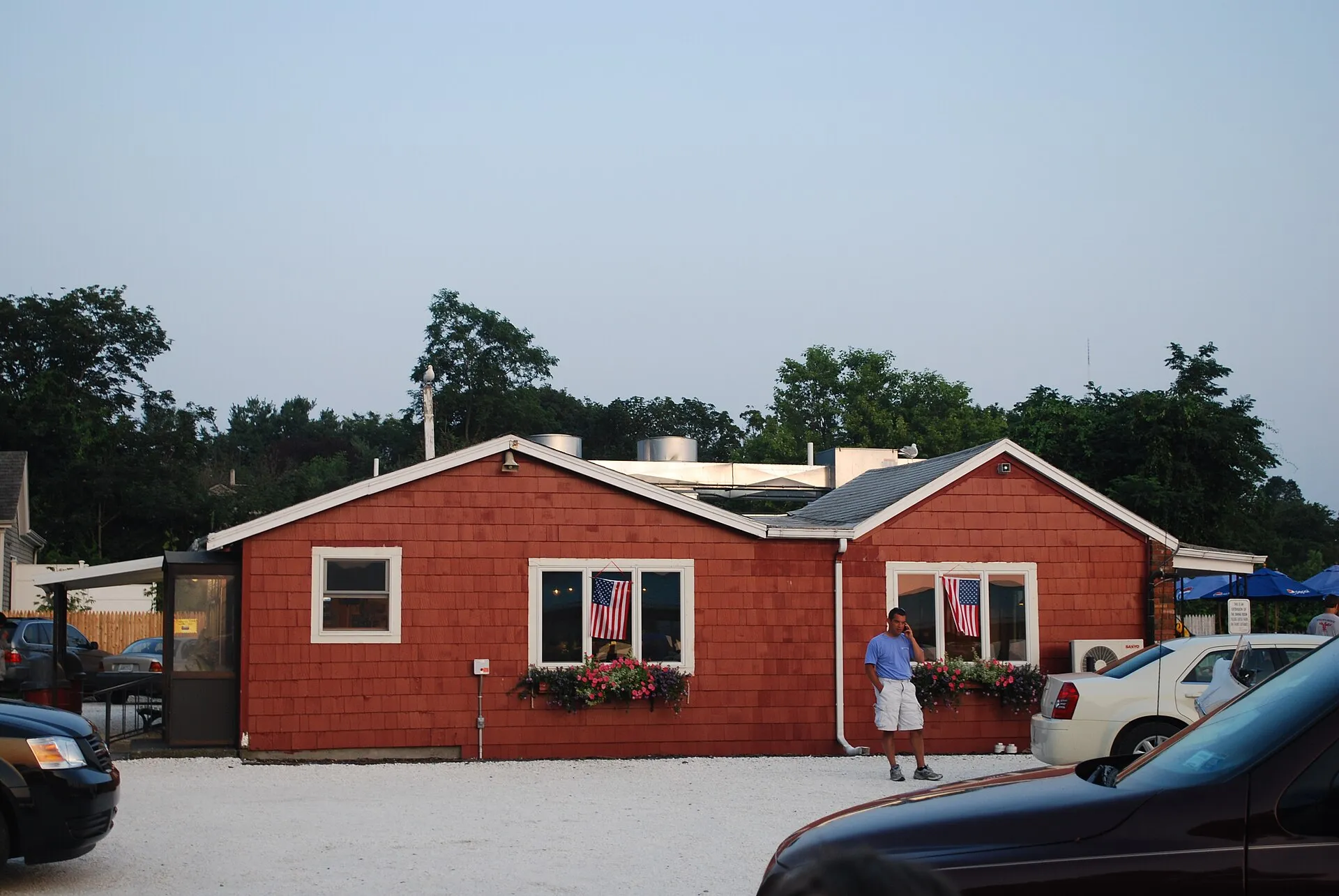 Evelyn's Drive In at Tiverton, Rhode Island.