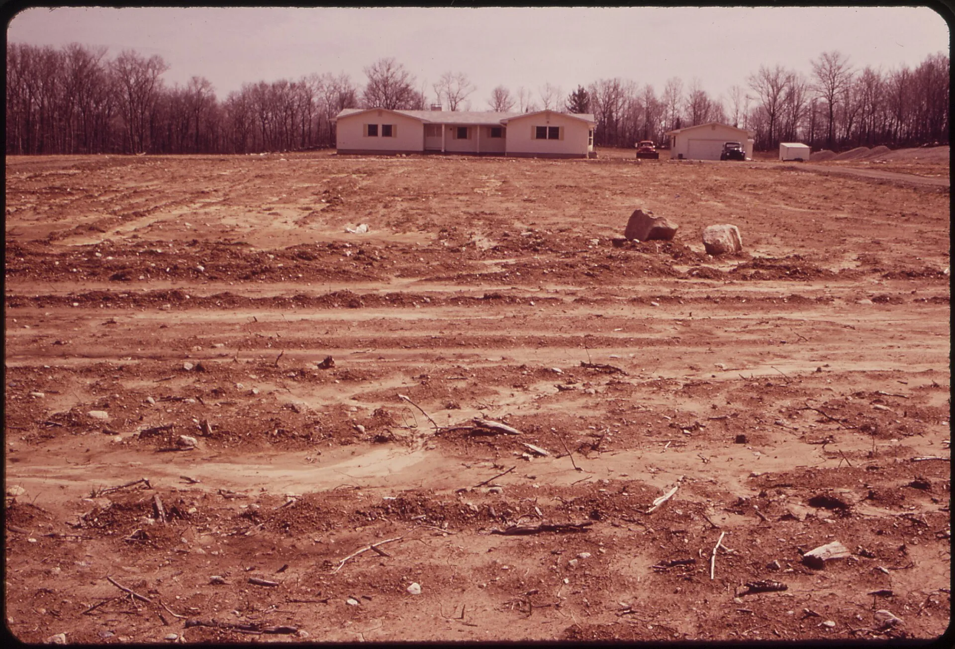 Housing development at West Greenwich Center (U.S. National Archives photo by Hope Alexander).