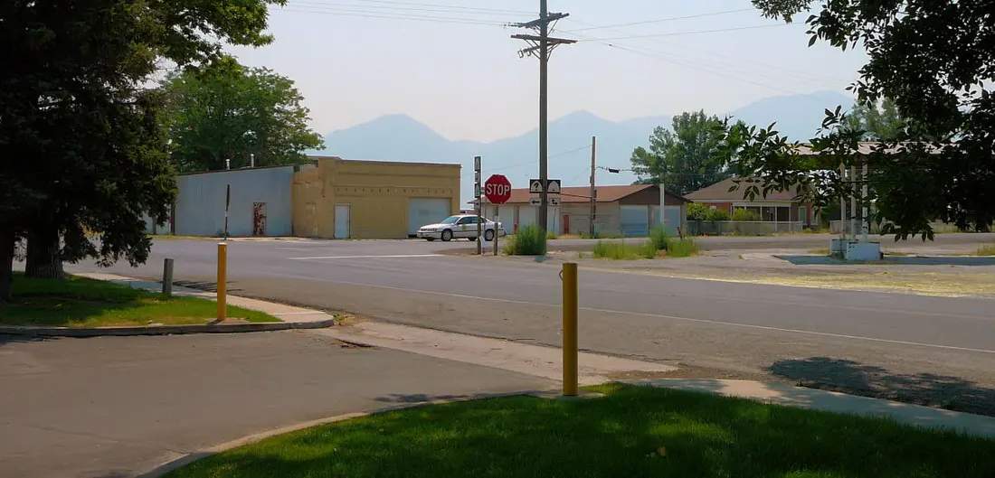 The town of Benjamin, Utah.