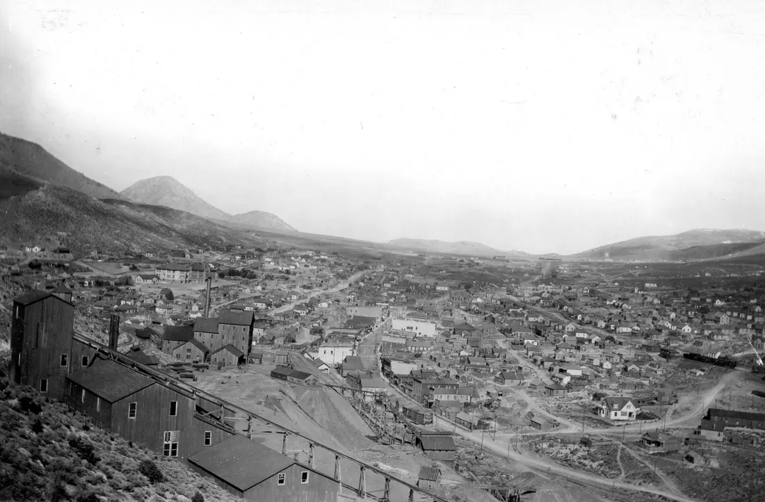 Panorama of the Tintic District at Eureka, Juab County, Utah.