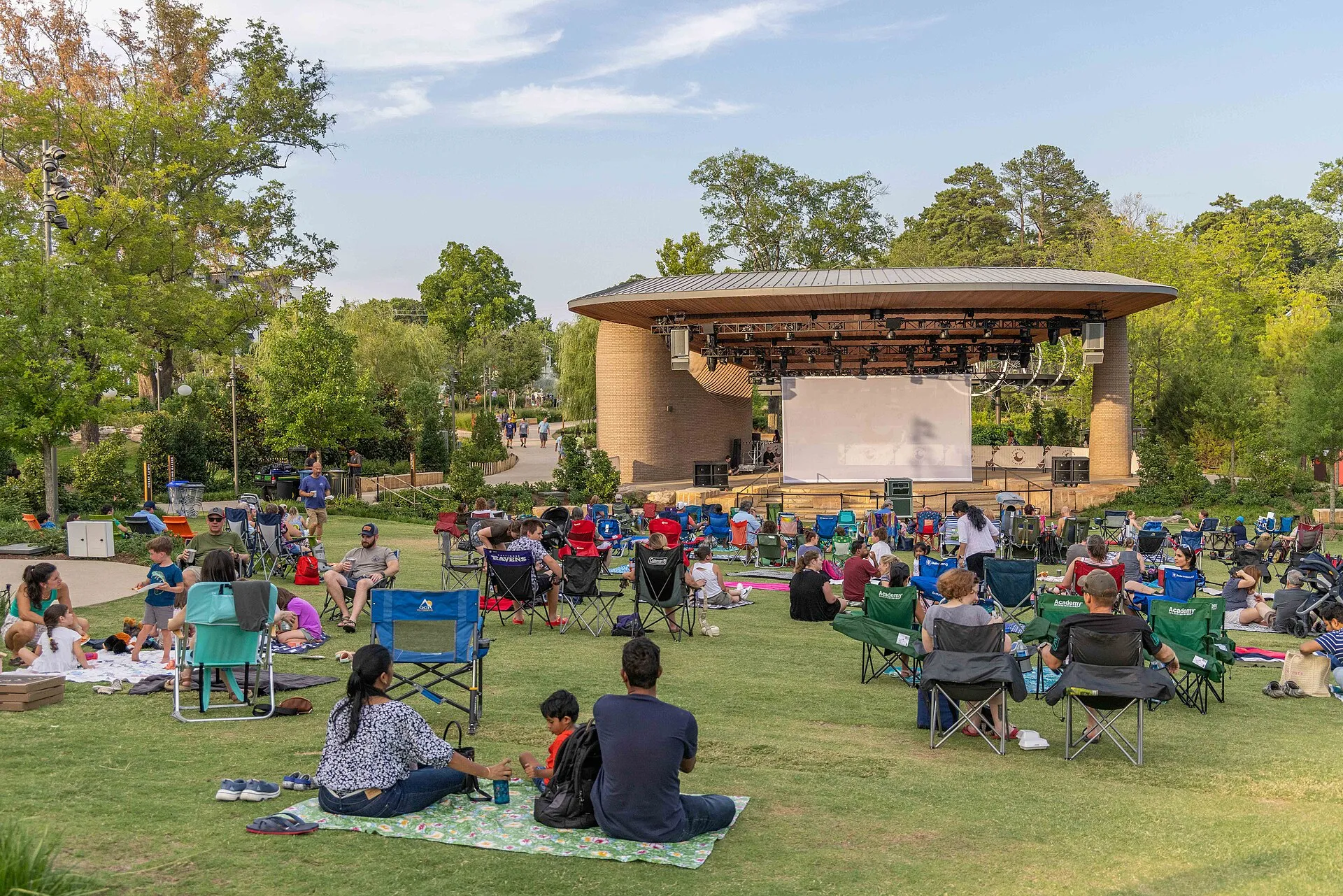 Movie Night at the Downtown Cary Park in Cary, NC