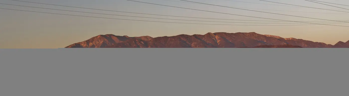 Sunset color on the San Bernardino Mountains